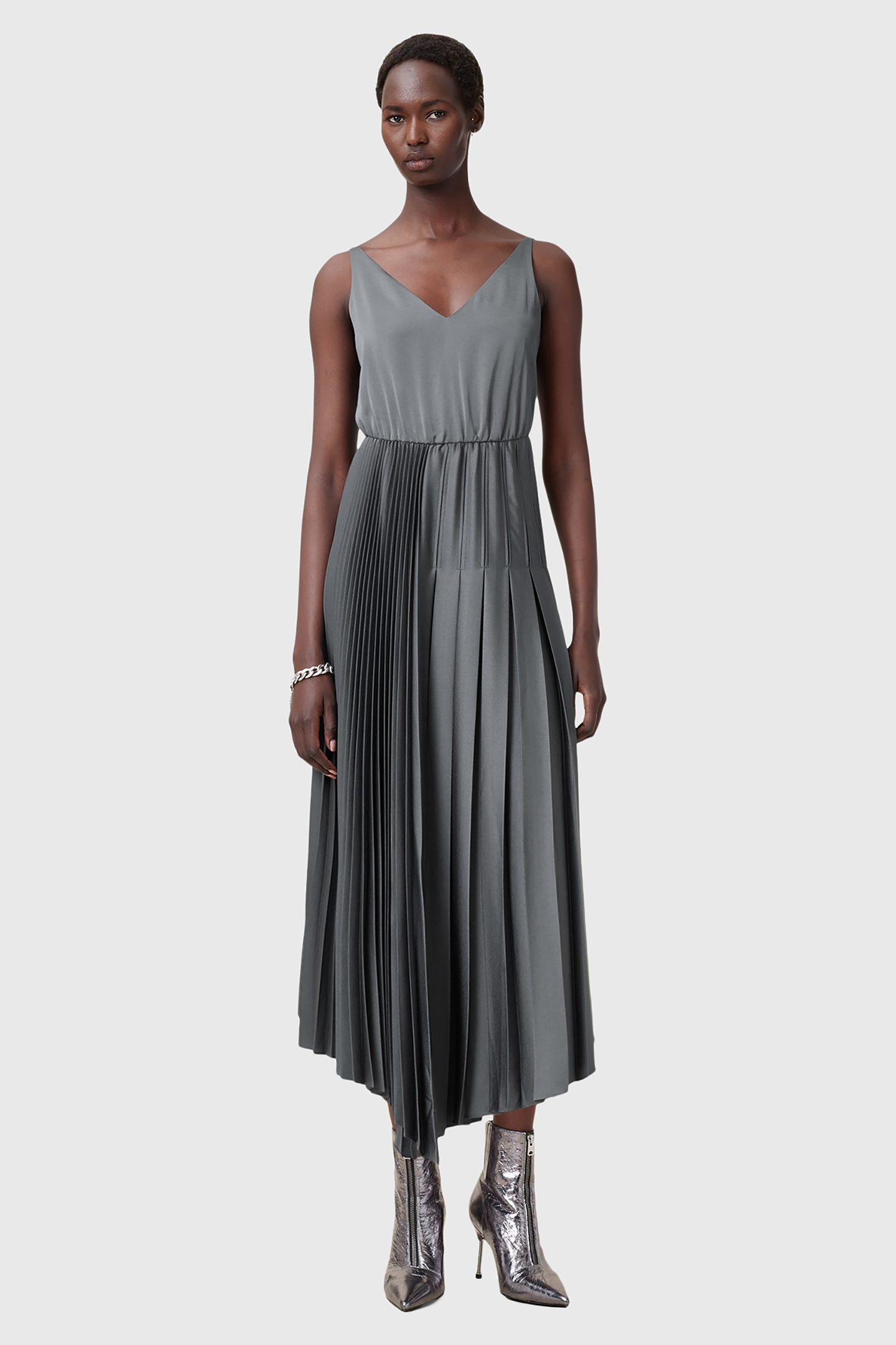 ADRIANA DRESS TURBULENCE GREY 4