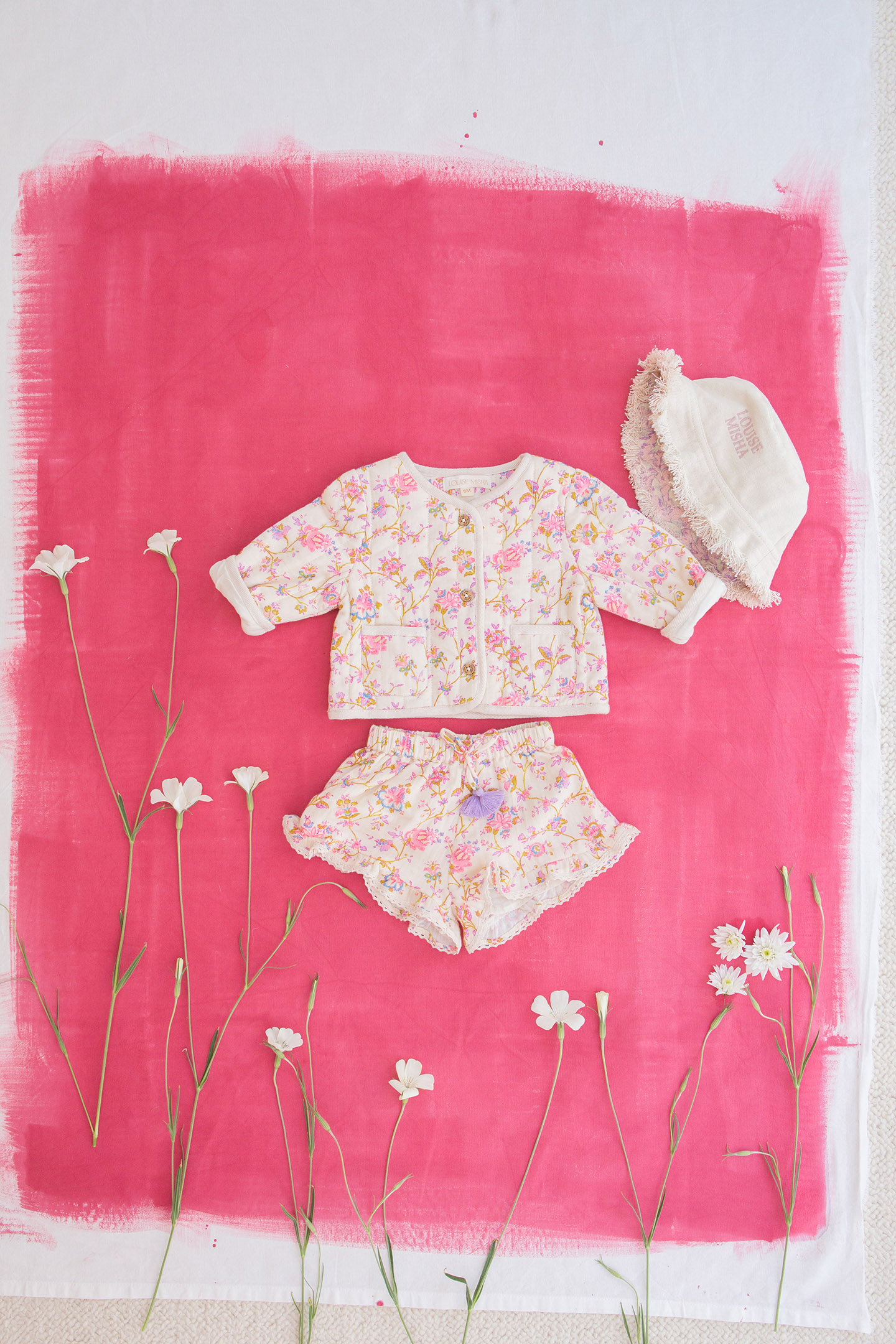 SHORTS VALLALOID CREAM BUCOLIA FIELDS 5