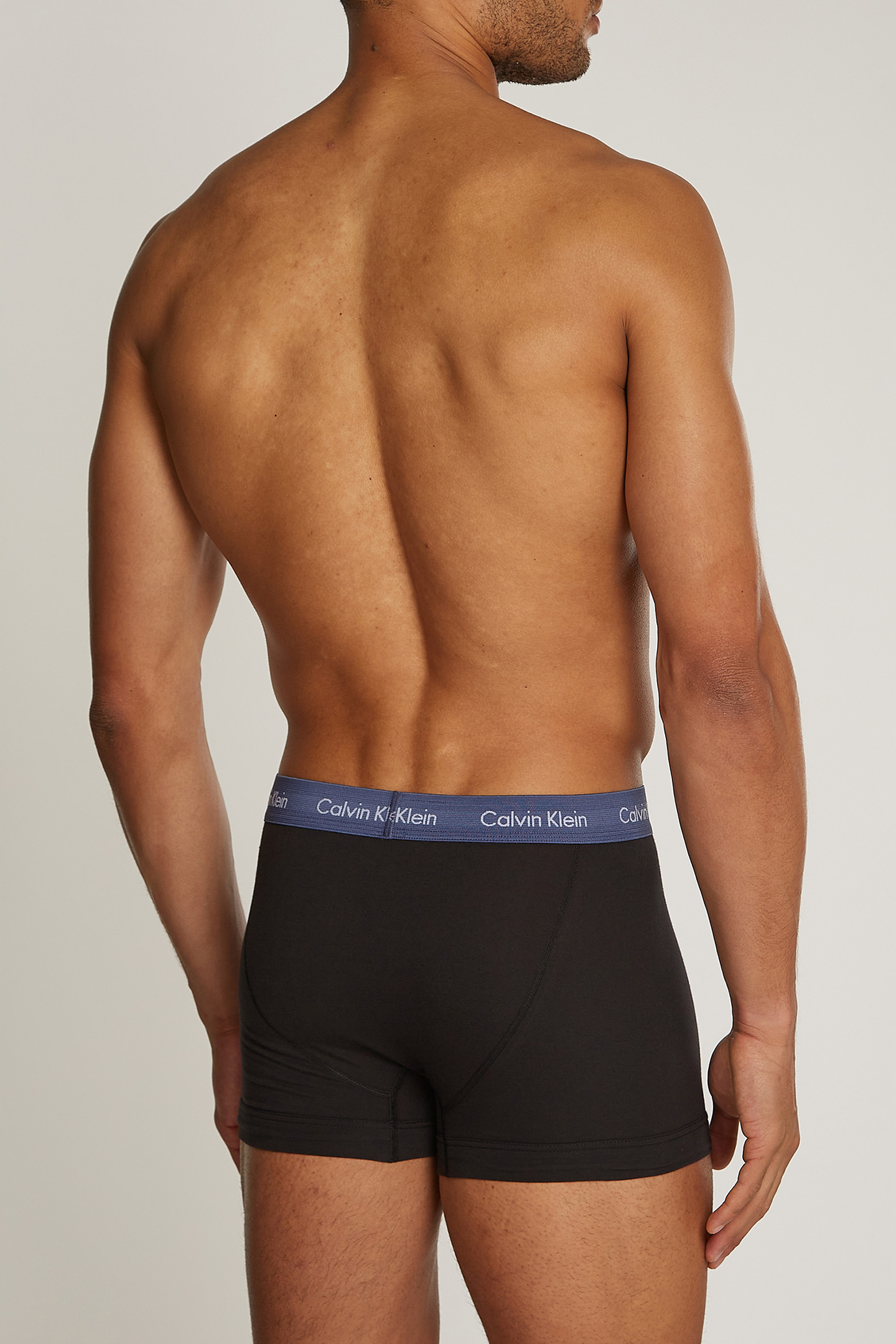 3 PACK TRUNKS - COTTON STRETCH B- R IRIS, GREY HEAT, DUSTY T 4