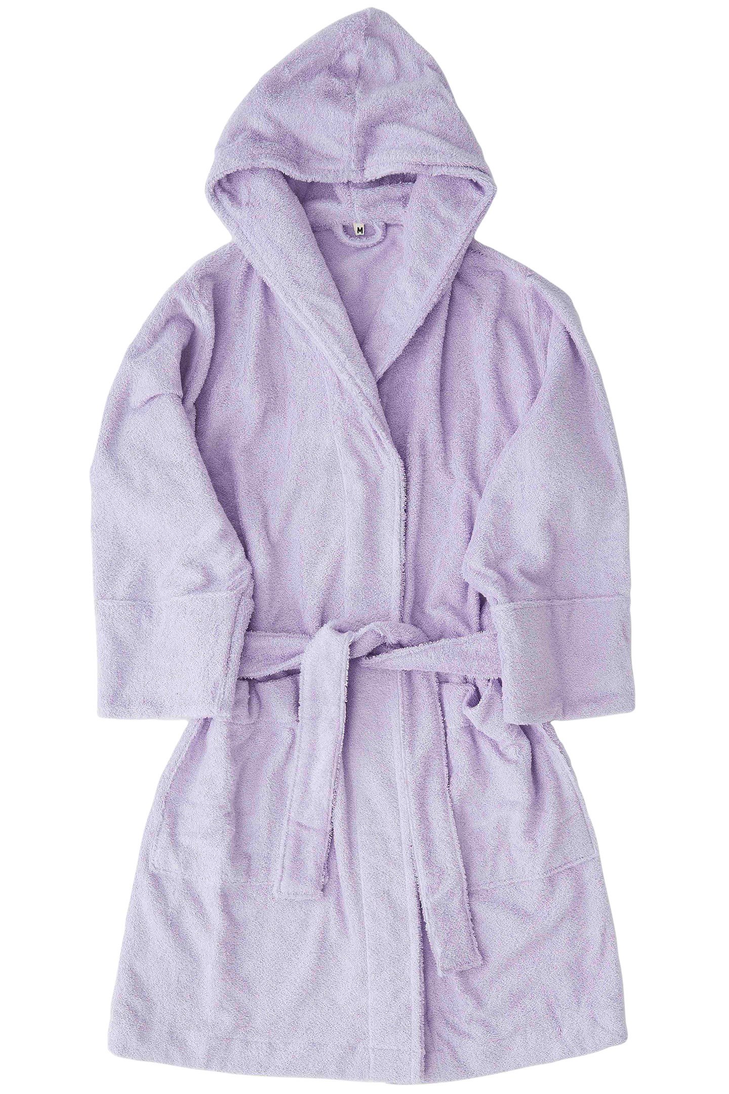 UNISEX HOODED BATHROBE LAVENDER 3