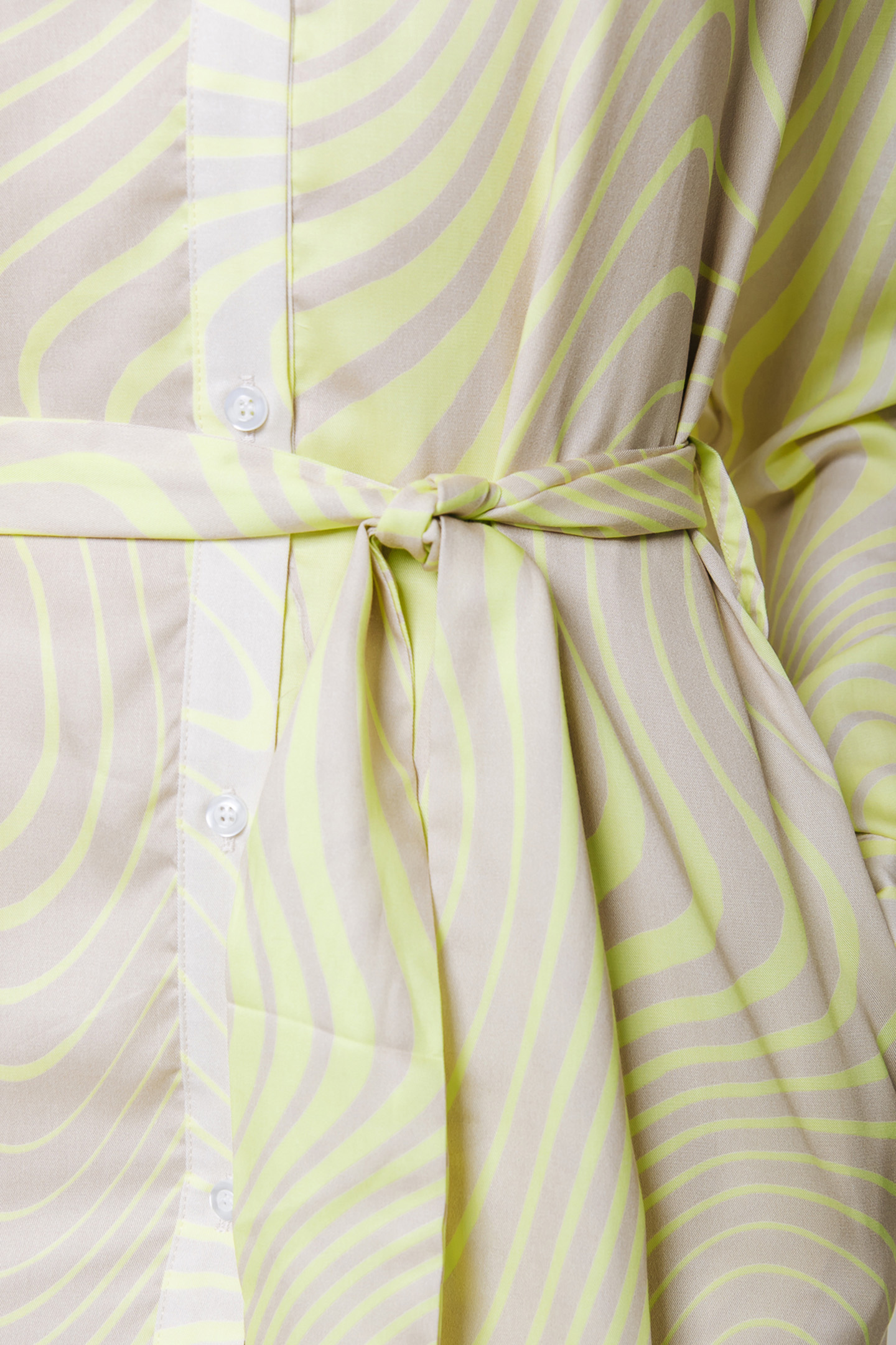 TORI LIQUID MINI SHIRT DRESS LIME 8