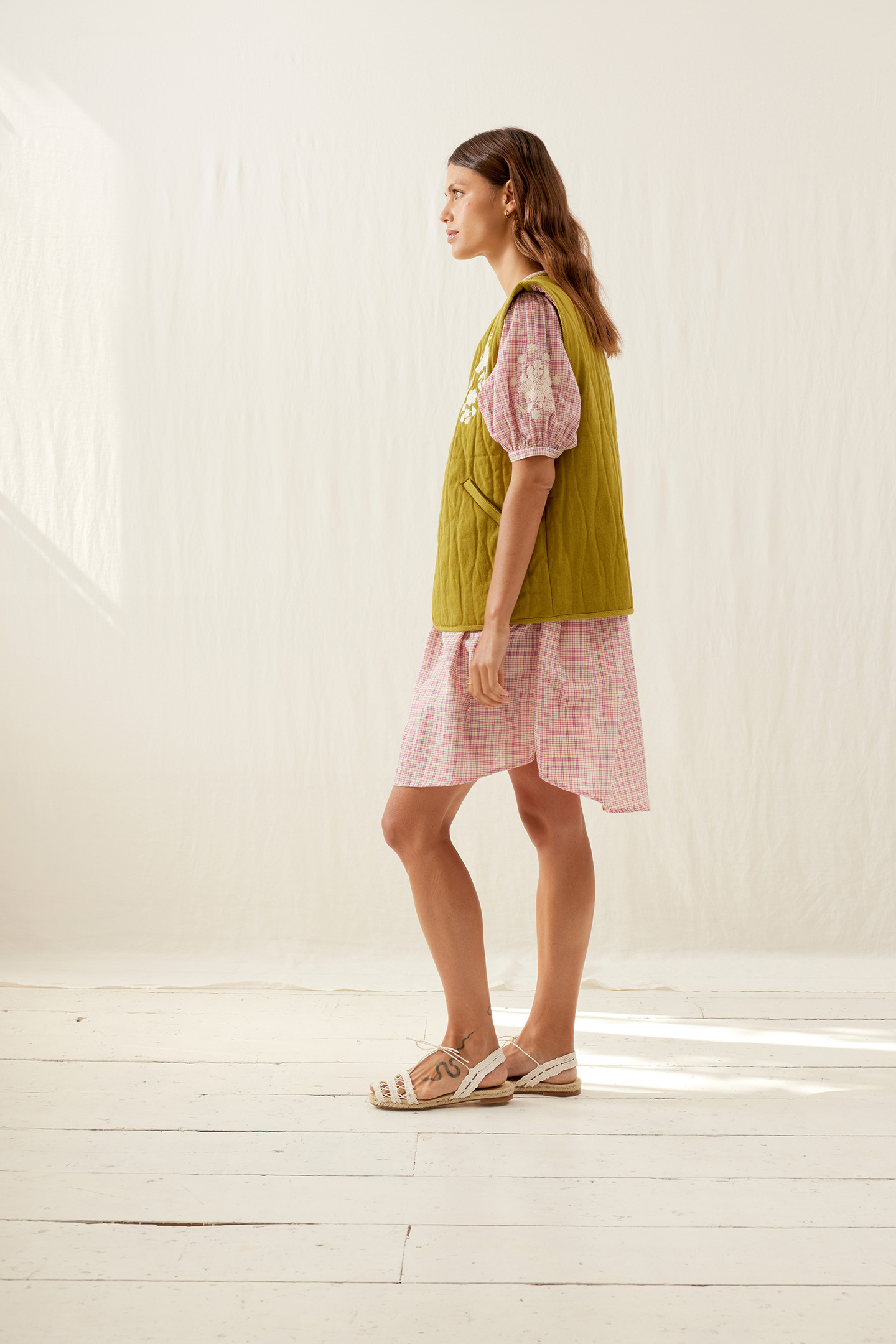 DRESS LIVIANE FUCHSIA TARTAN JOY 4