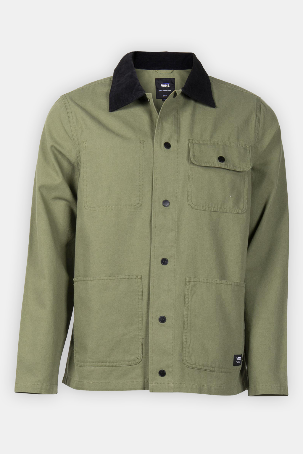 MN DRILL CHORE COAT LODEN GREEN 3