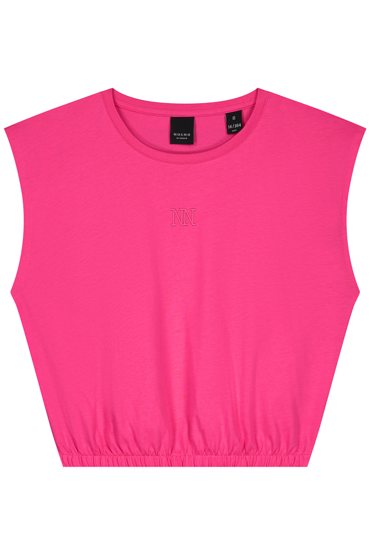 ELASTIC WAIST T-SHIRT FUCHSIA POP 2