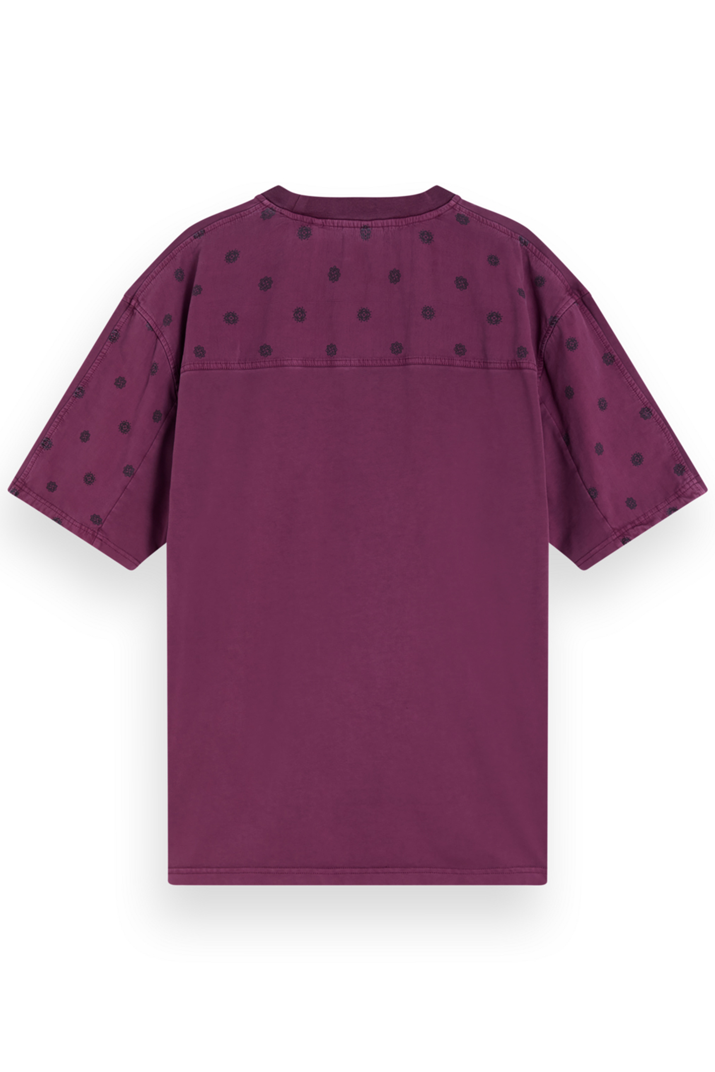 CUT + SEW GARMENT DYE T-SHIRT BERRY 5