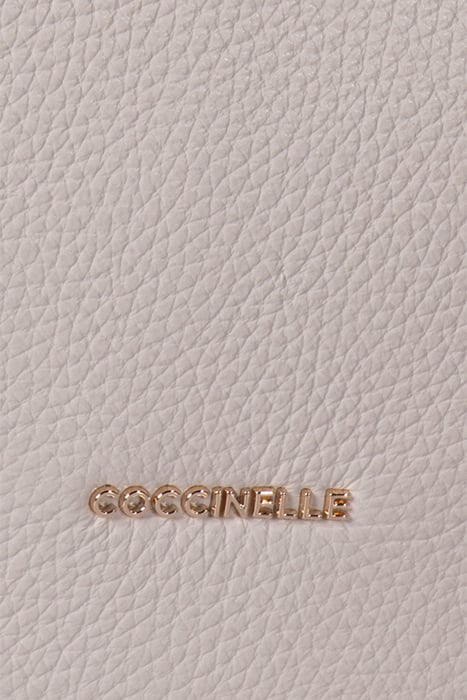 LEATHER MEDIUM SHOULDER BAG IN WHITE 5