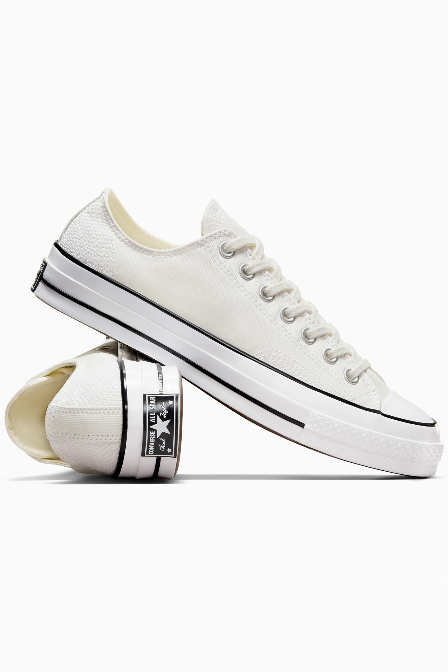 CHUCK 70 MULTI-STITCH COTTON EGRET/WHITE/VINTAGE WHITE 4