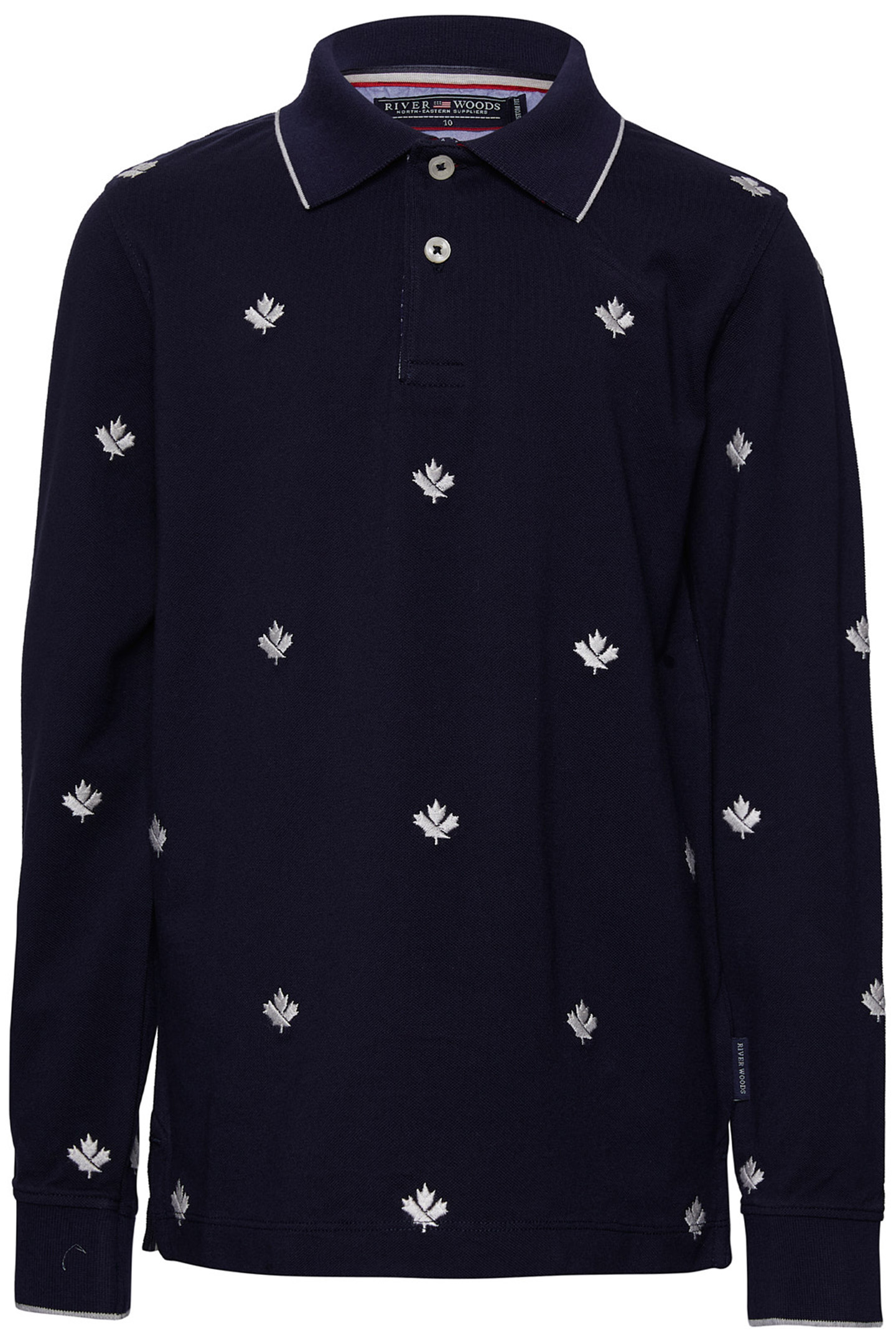 CUSTOM FIT COTTON POLO IN BLUE 1