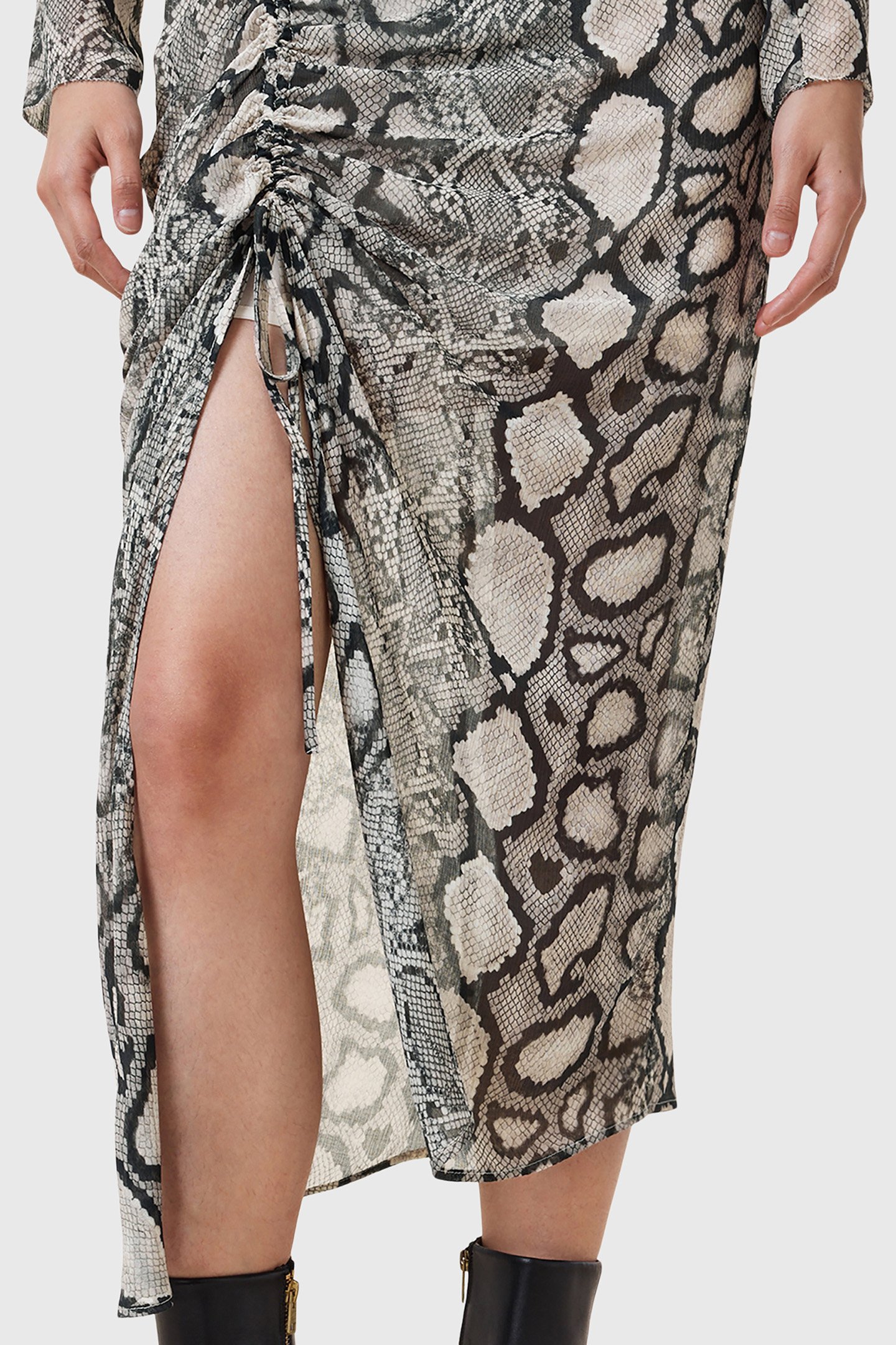 RIZO DRESS FLOW ECRU WHITE 9