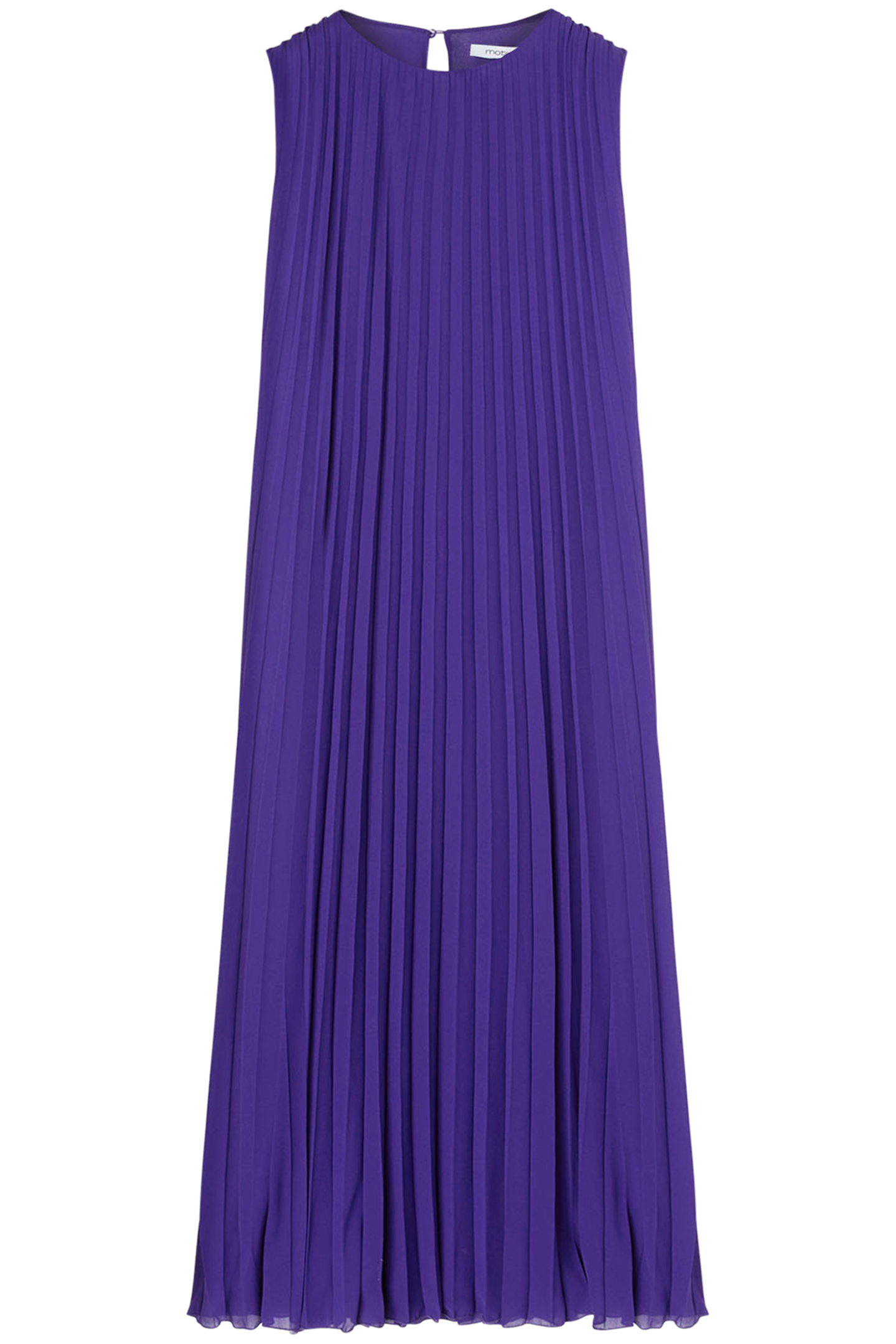 PLEATED MAXI DRESS VIOLET 3