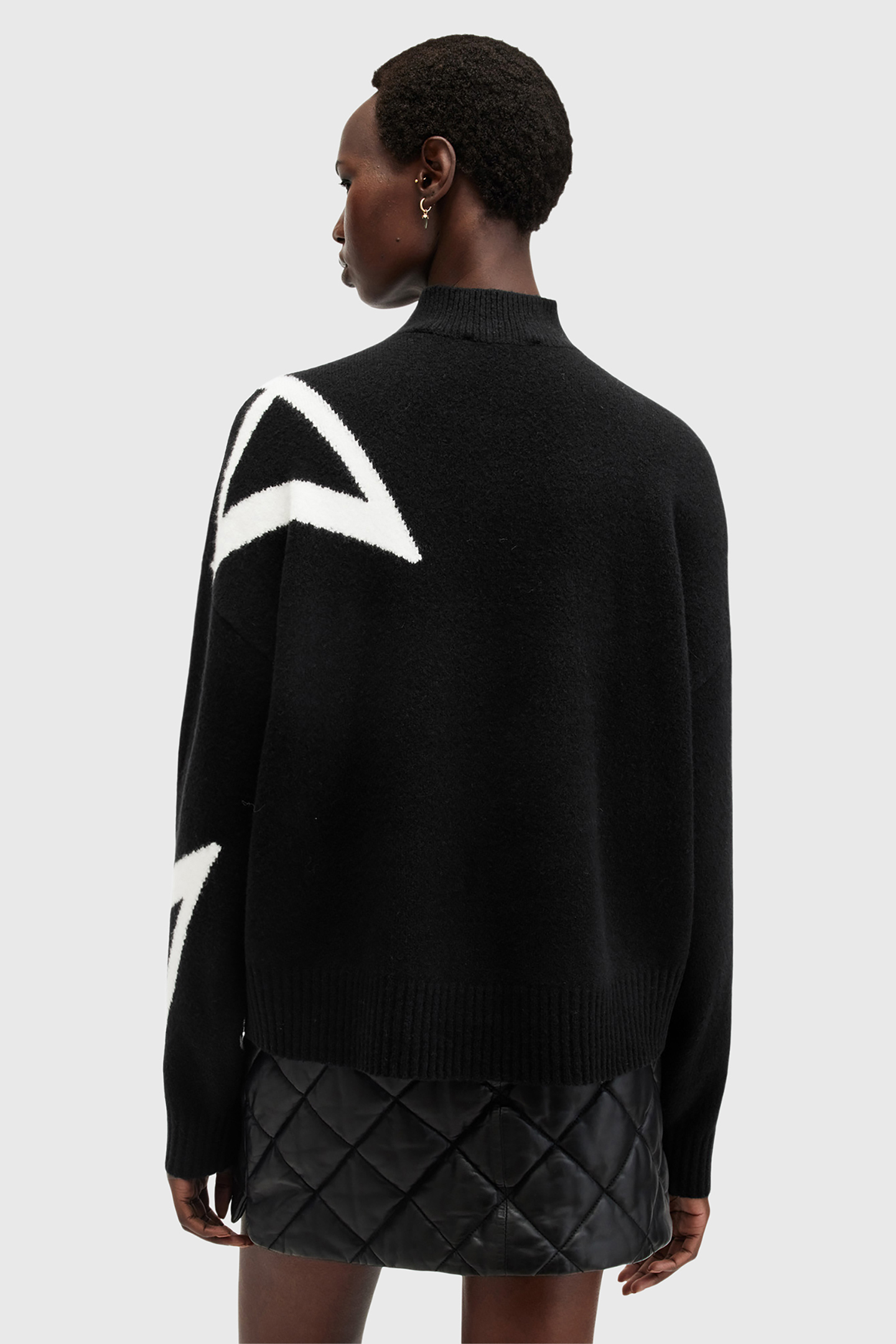 A STAR JUMPER BLACK/CHALK WHITE 2