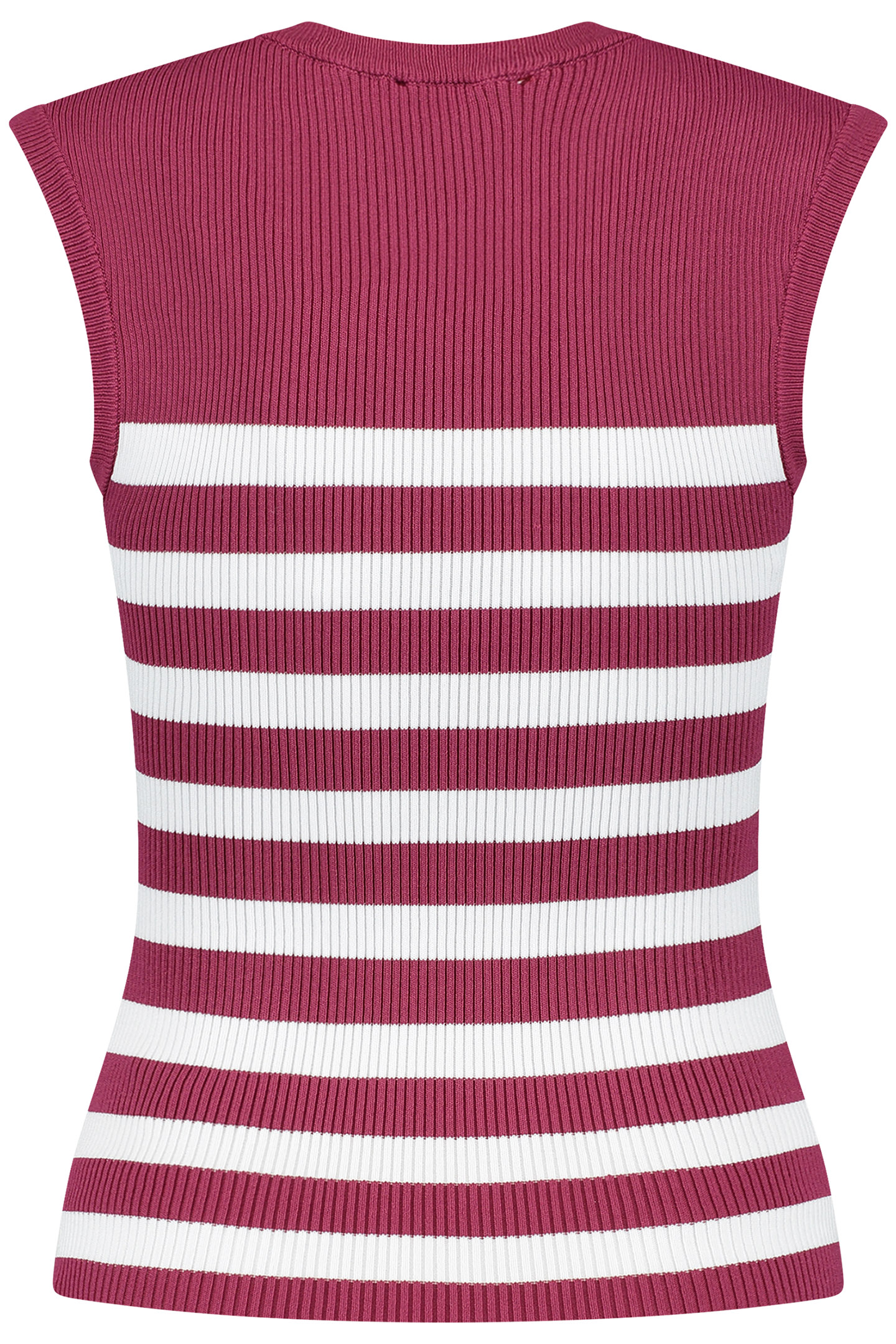 CLAUDE BUTTON TOP BRIGHT WHITE/CERISE 3