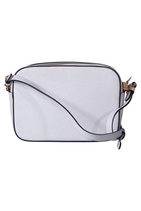 LEATHER CAMERA CROSS BODY BAG IN WHITE 3