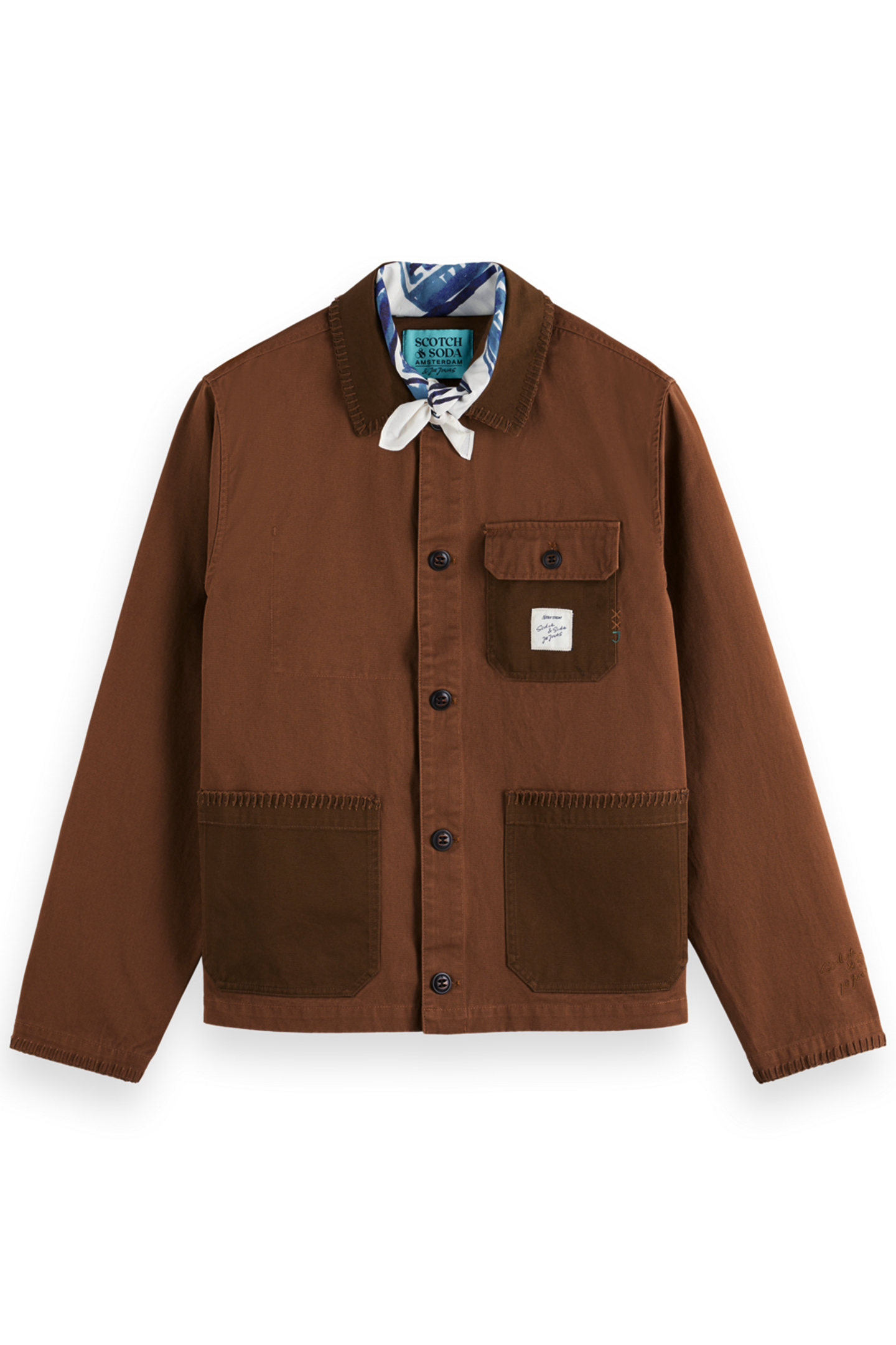 JOE JONAS X SCOTCH SODA TWILL WORKER JACKET BISON 9