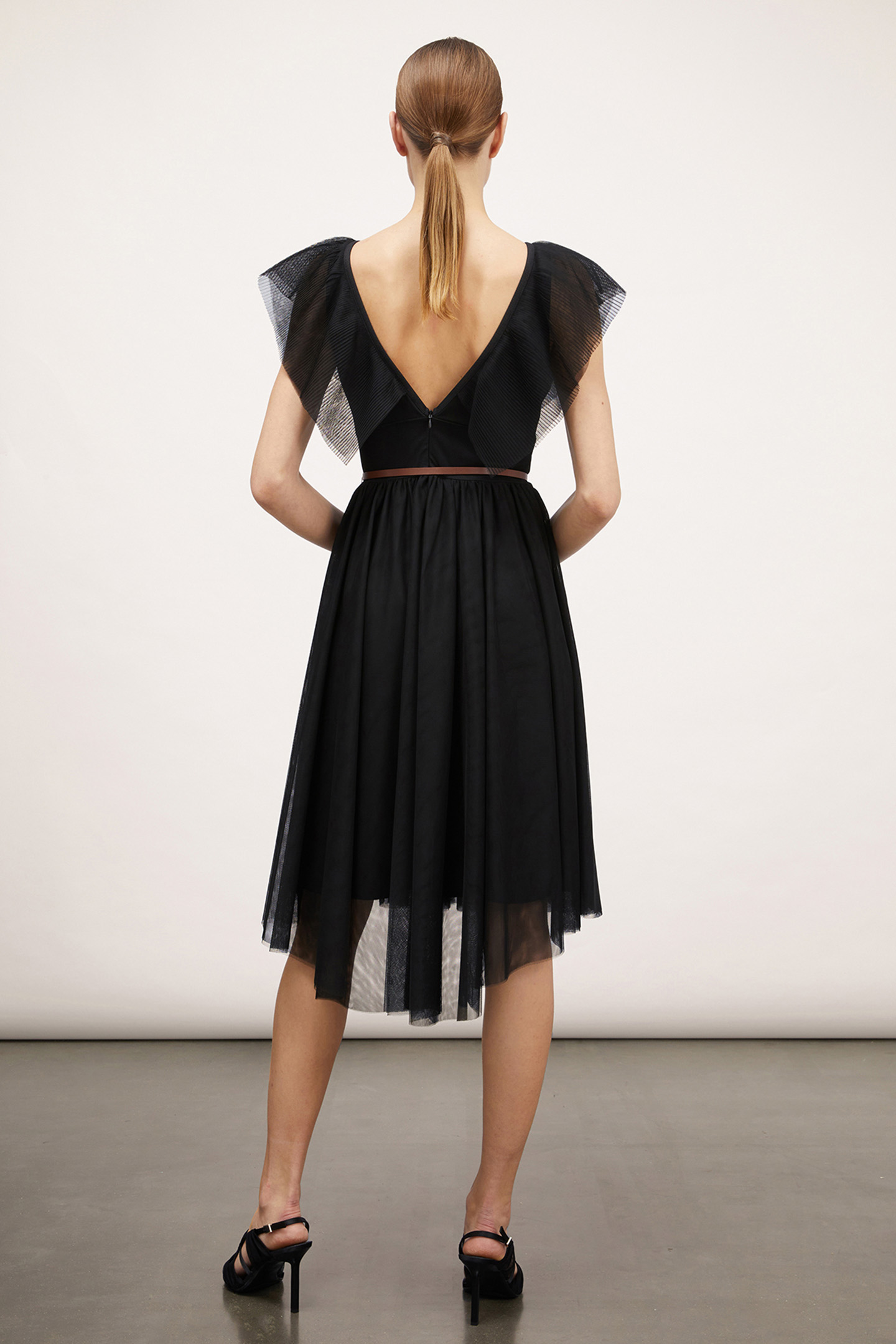 SHORT TULLE DRESS BLACK 2