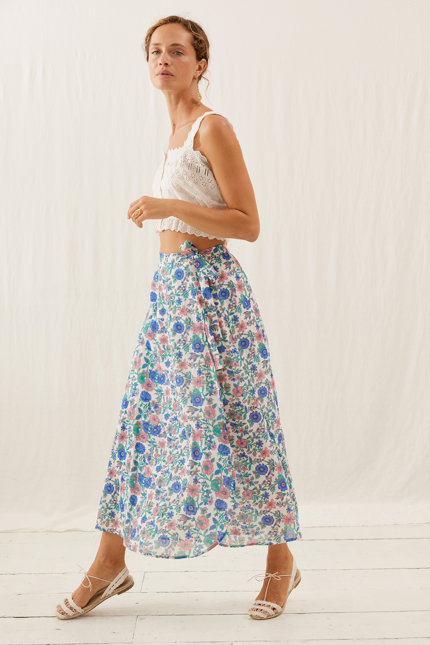 SKIRT LUCIA BLUE SUMMER MEADOW 4