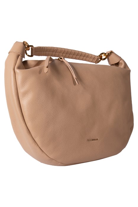 LARGE LEATHER SHOULDER BAG IN PINK 4