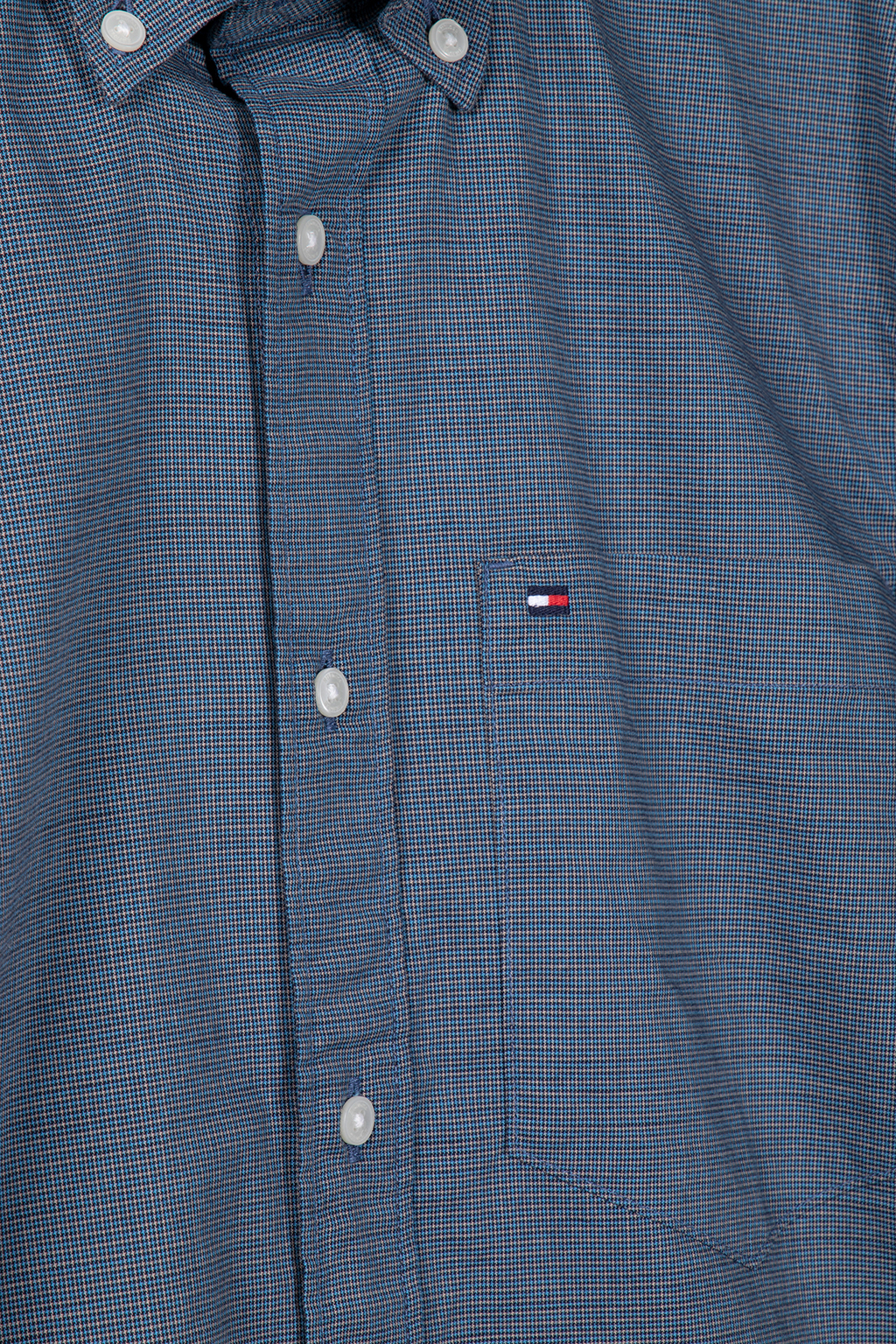 HOUNDSTOOTH RF SLIM FIT LONG SLEEVE SHIRT CARBON NAVY/MULTI 4