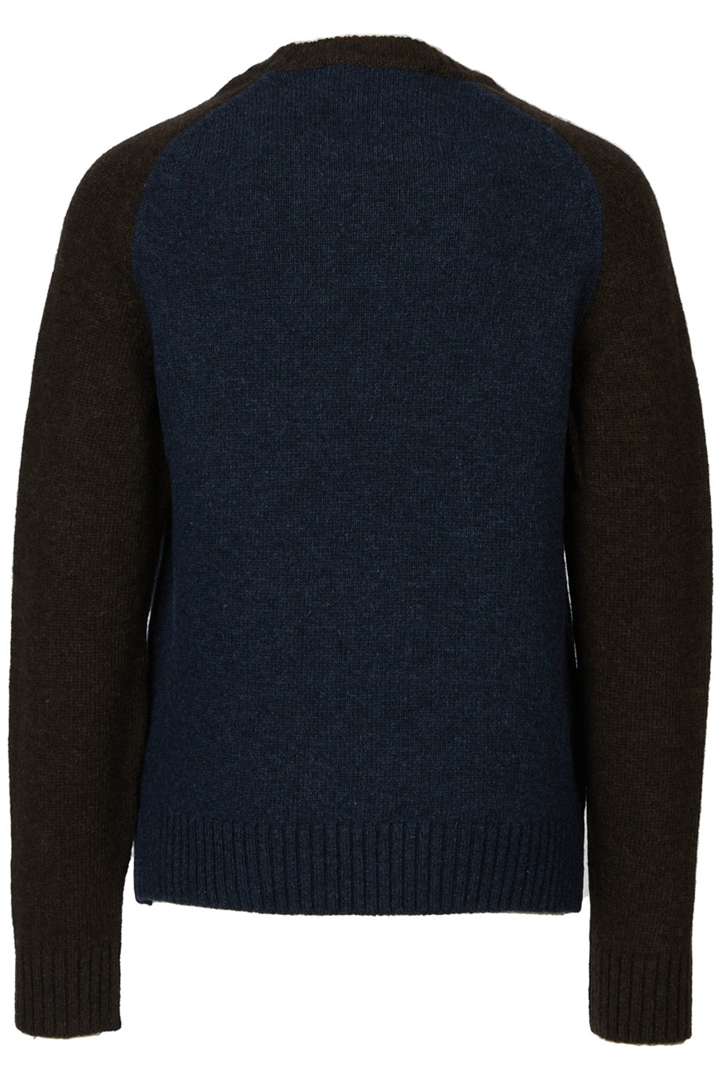 TRICOLORE PULLOVER WITH RAGLAN SLEEVES IN BLUE 2