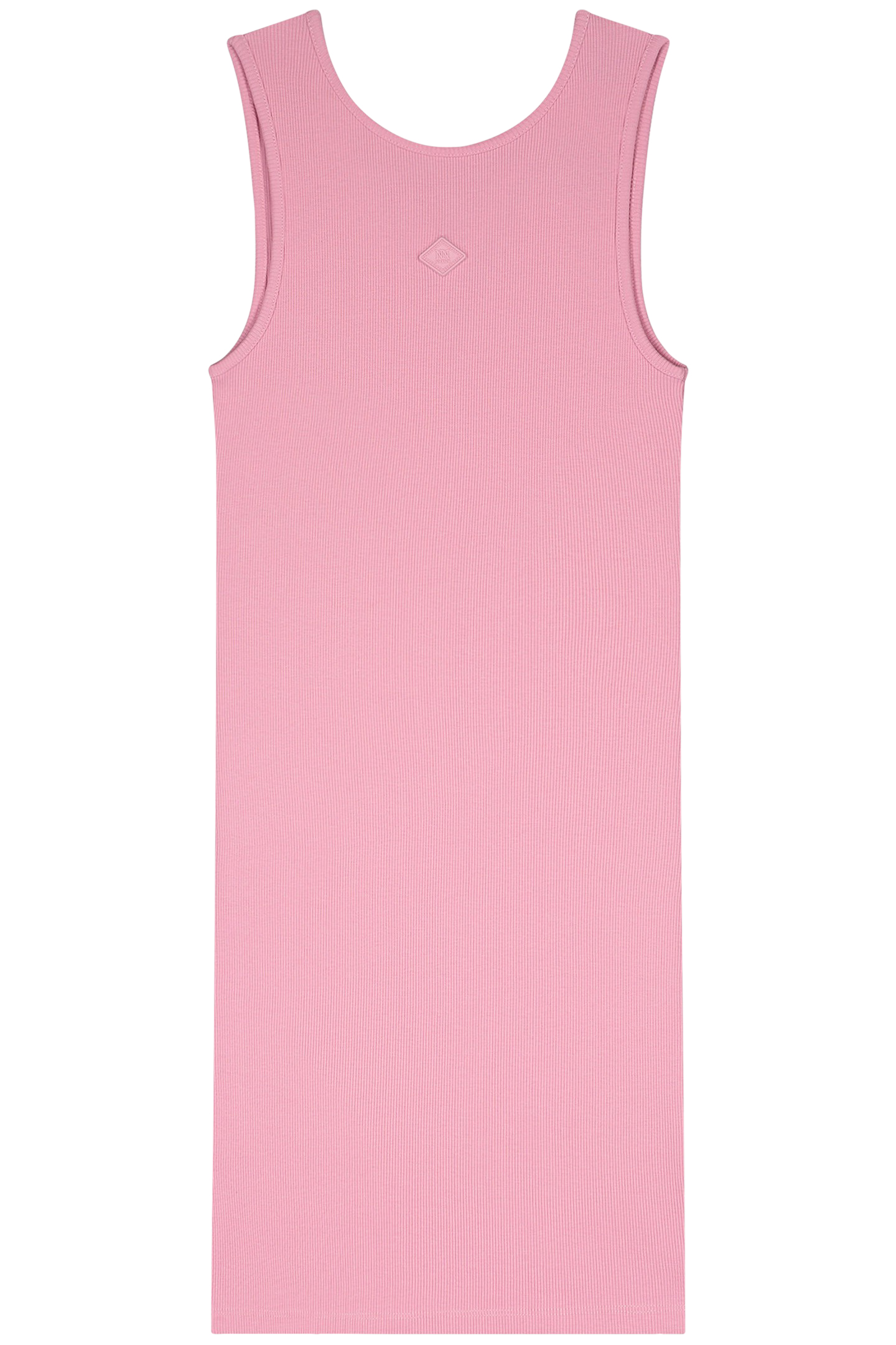 BELLA BACK RIB DRESS MARSHMALLOW PINK 2