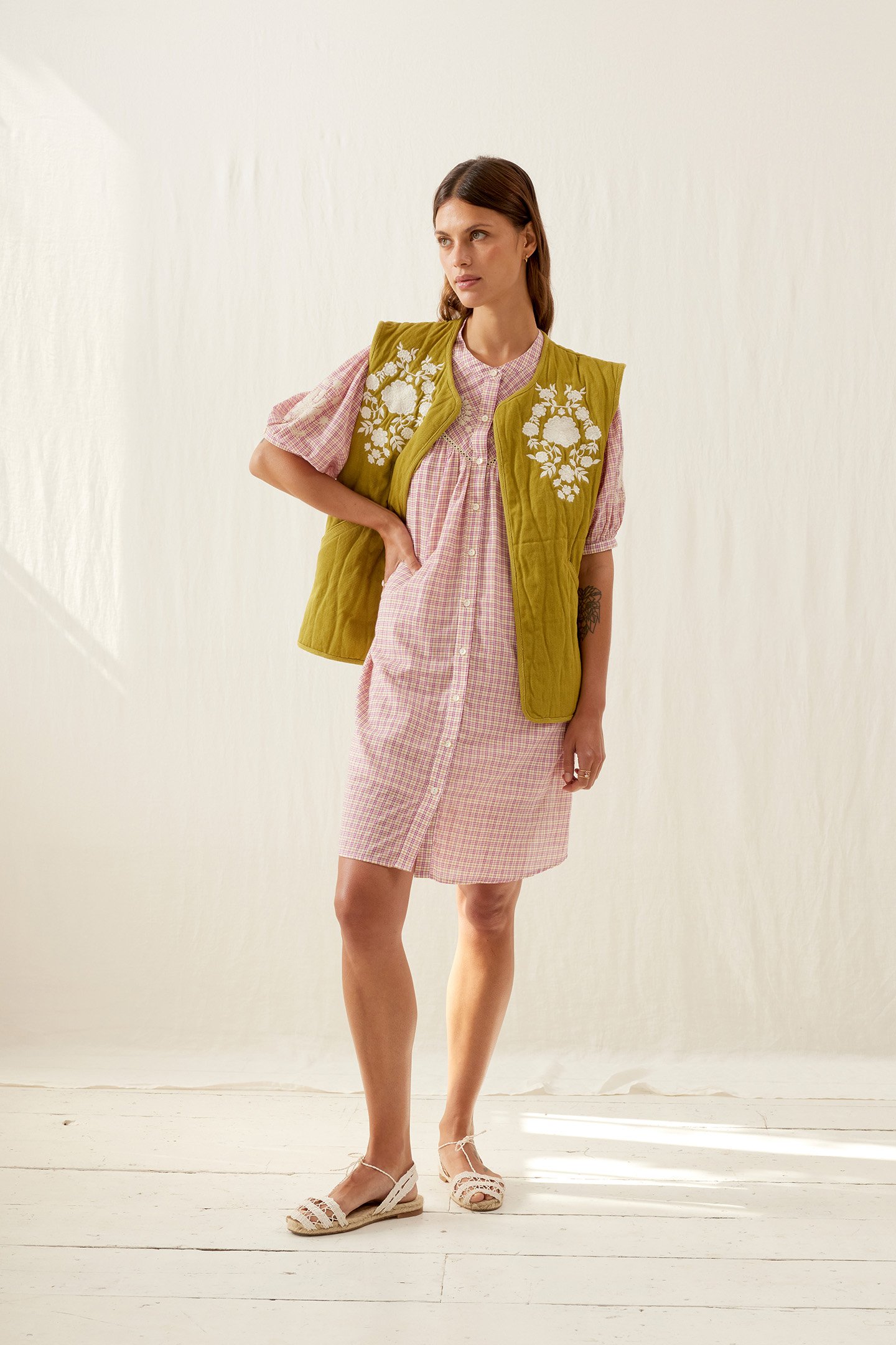 DRESS LIVIANE FUCHSIA TARTAN JOY 3