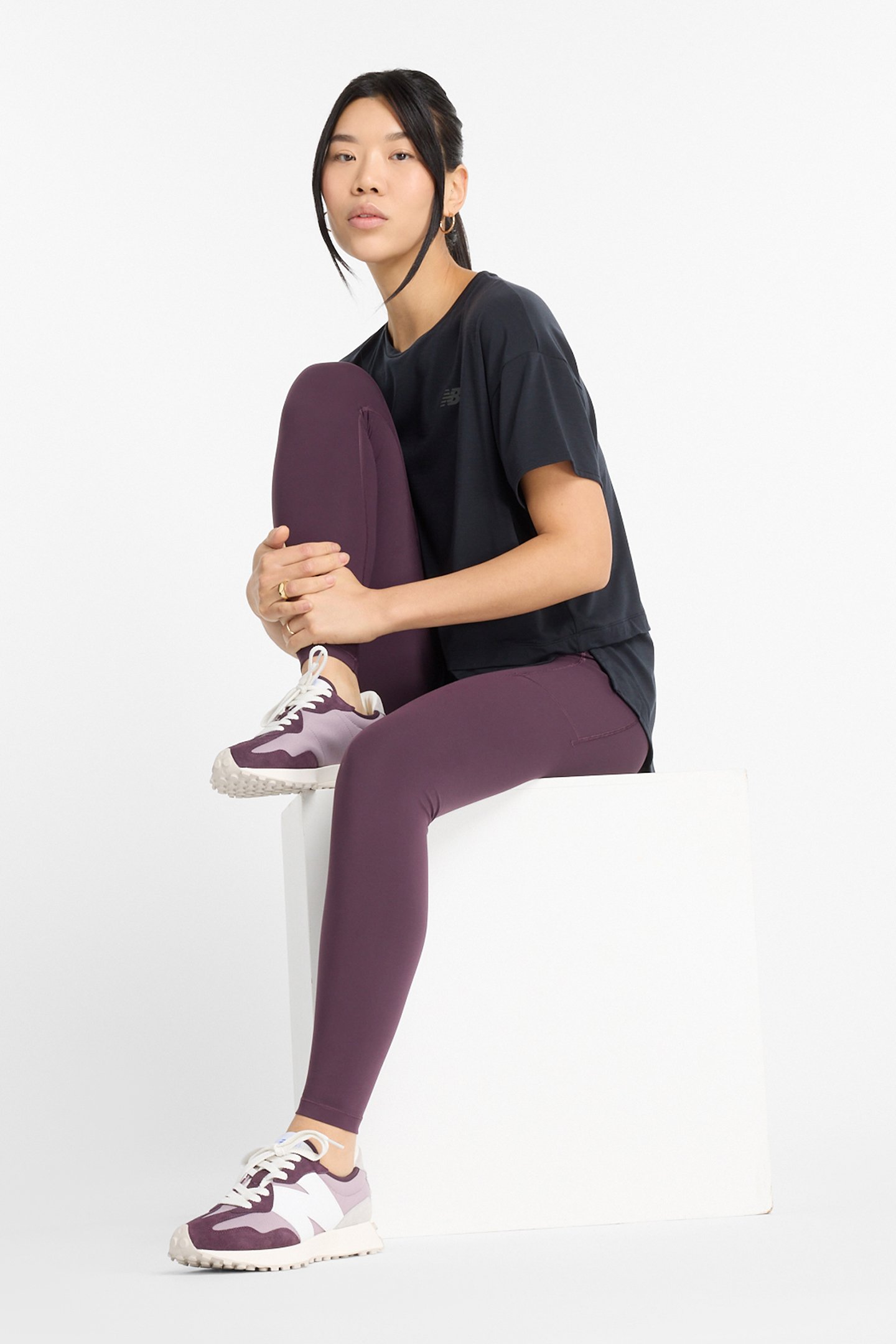 SLEEK POCKET HIGH RISE LEGGING IN PLUM 5