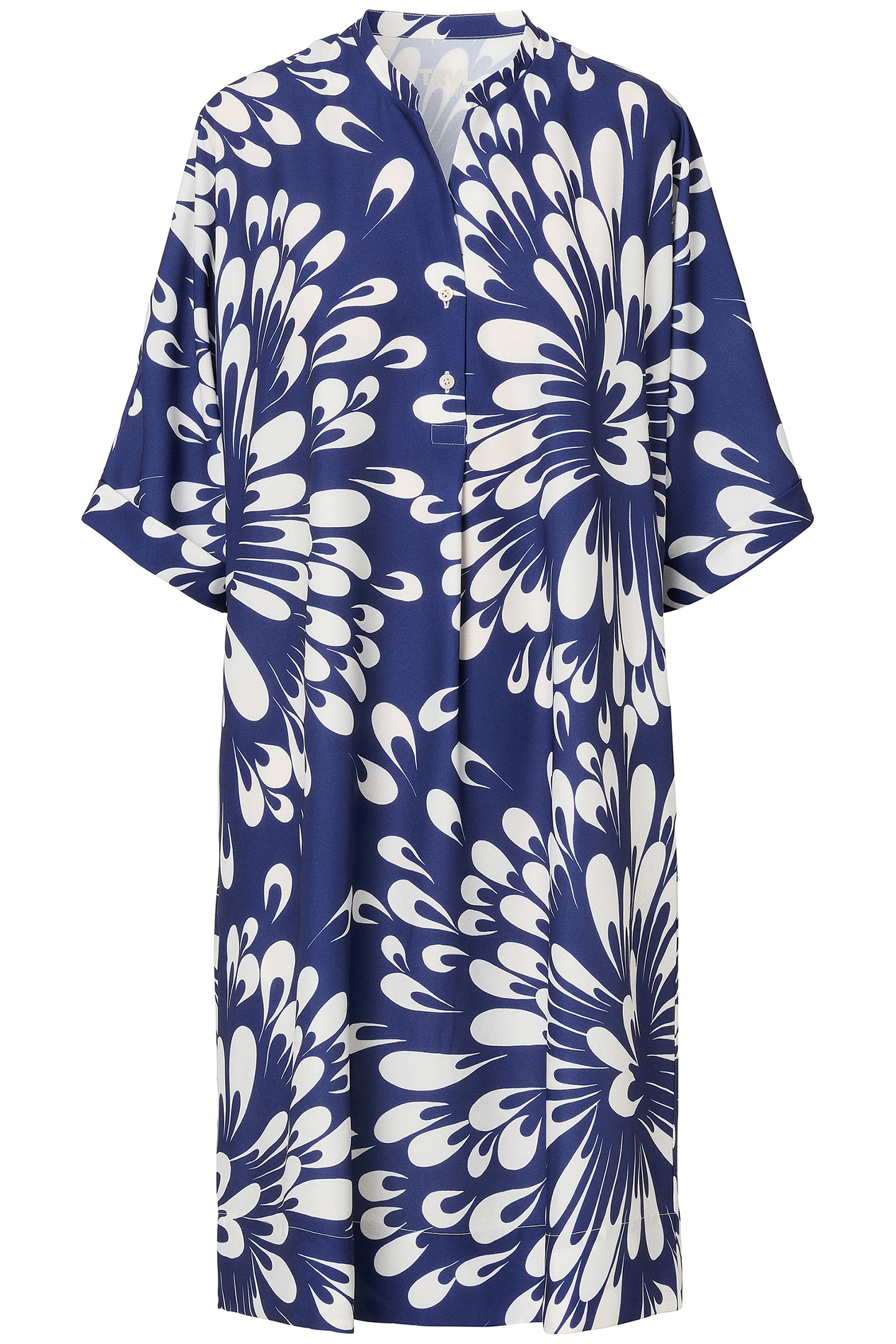PRINTED SHIFT DRESS ROYAL BLUE 3