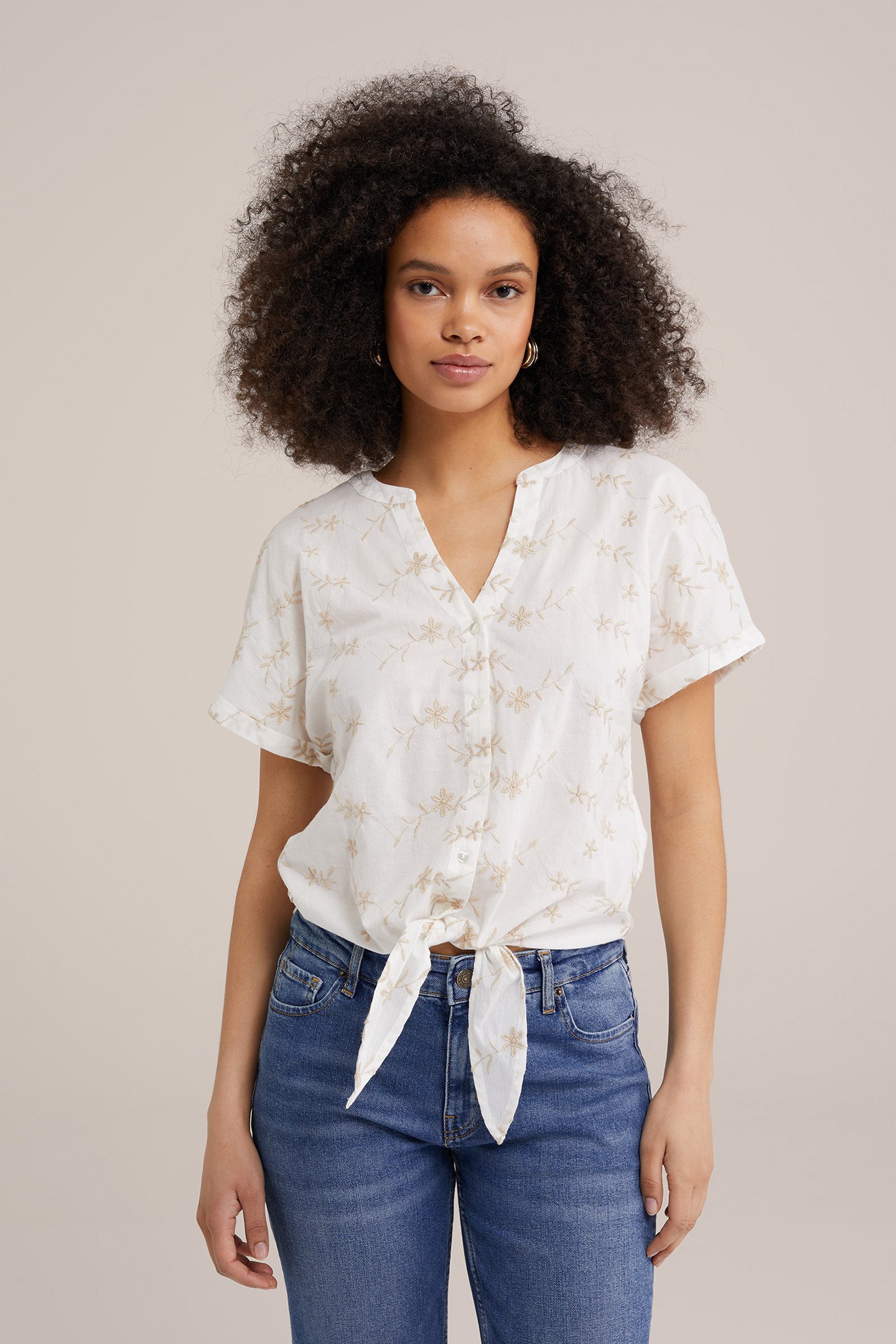 BLOUSE WHITE by WE Fashion