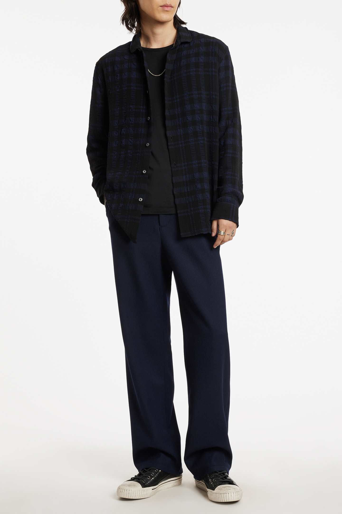 RELAX PANTS WITH WAIST BE NAVY 2