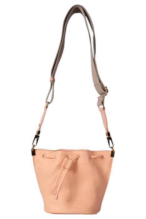 CROSS BODY BUCKET BAG IN PEACH 4
