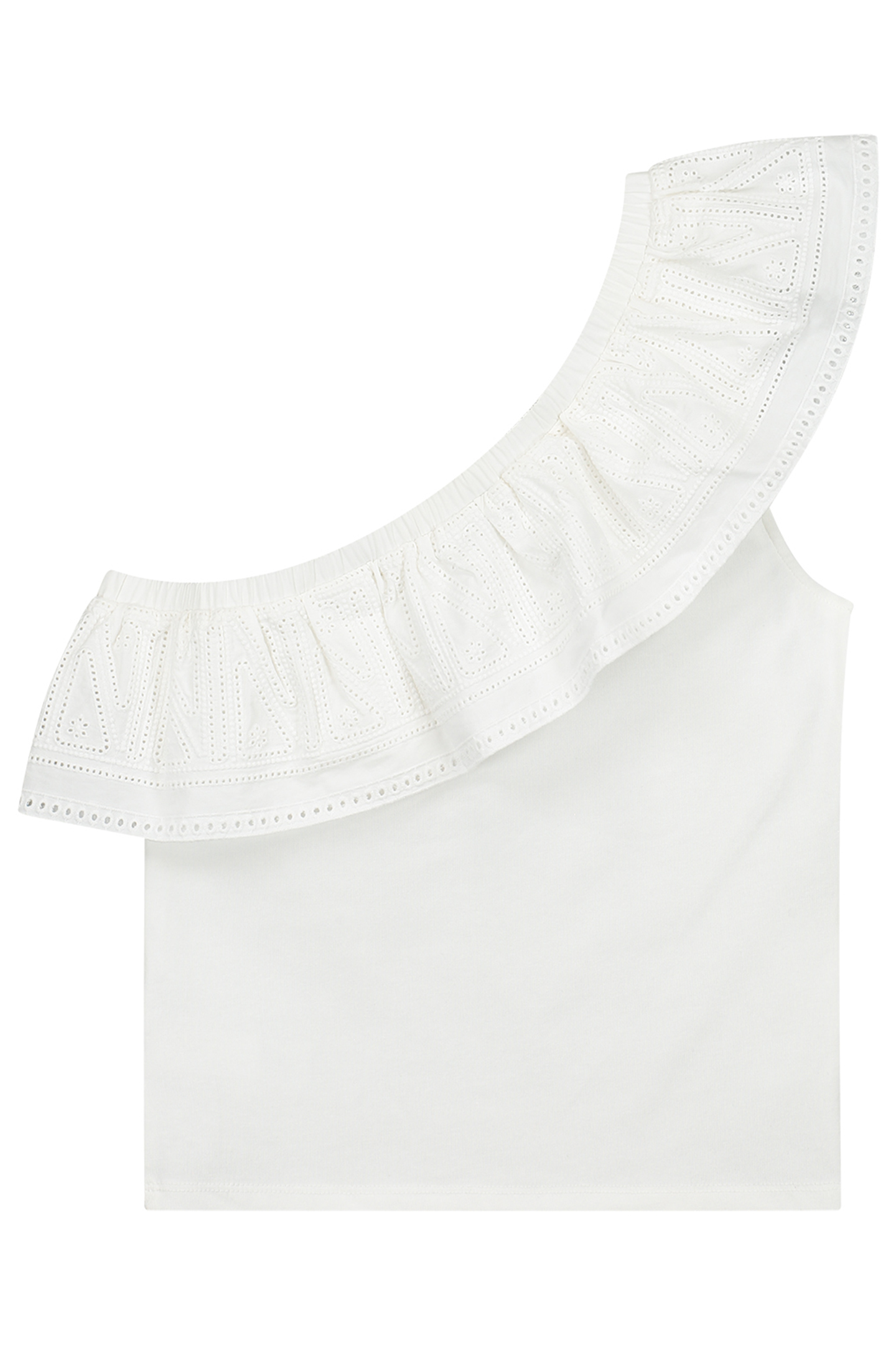SHANTI ONE SHOULDER TOP OFF WHITE 3