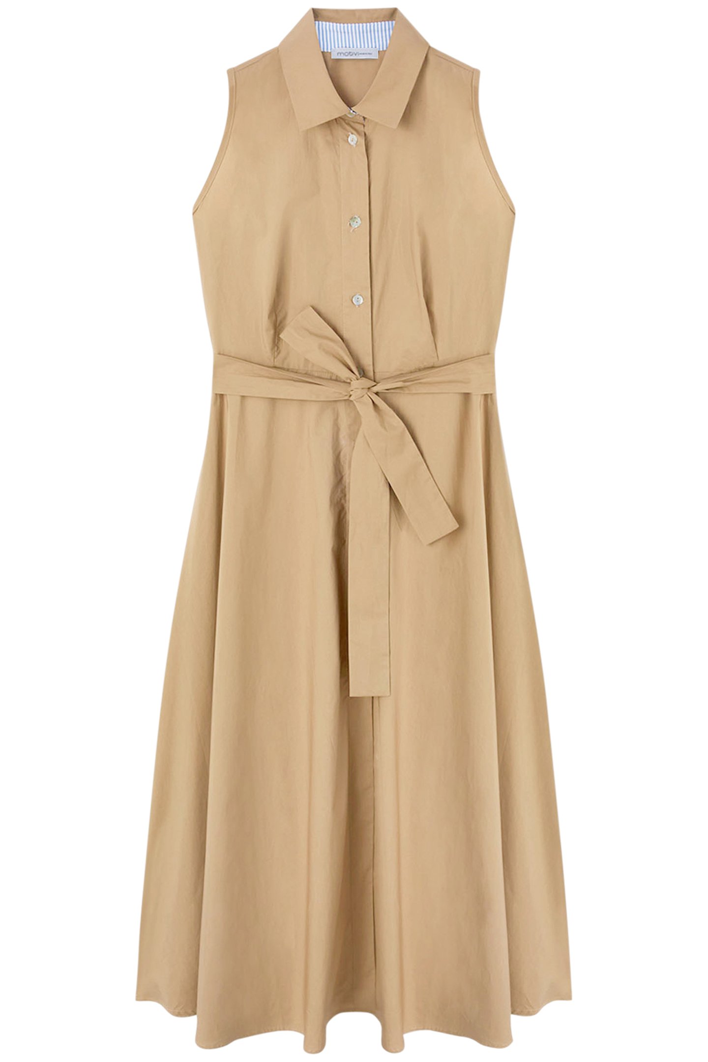 POPLIN CHEMISIER DRESS NATURAL 3