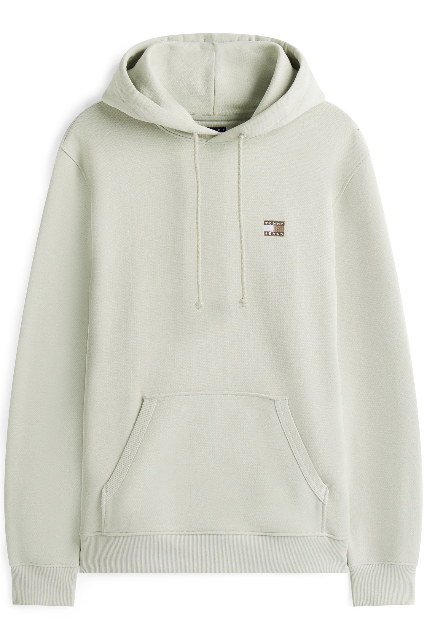 TJM REG BADGE RELAXED FIT HOODIE MISTY SAGE TONAL 4