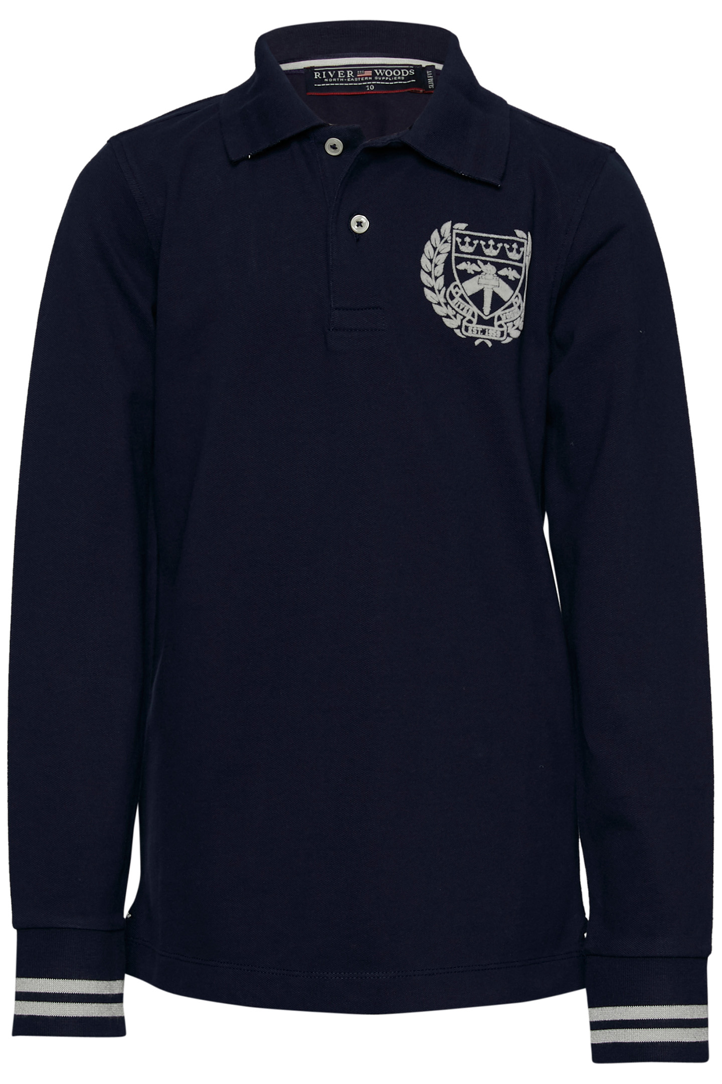 CUSTOM FIT COTTON POLO IN BLUE 1