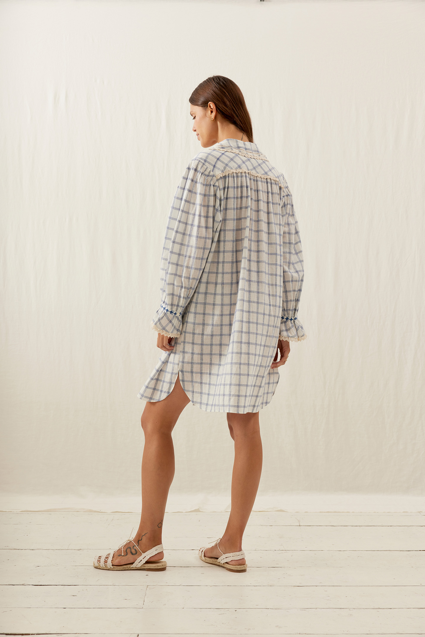 DRESS NILAN BLUE RIVER CHECKS 2