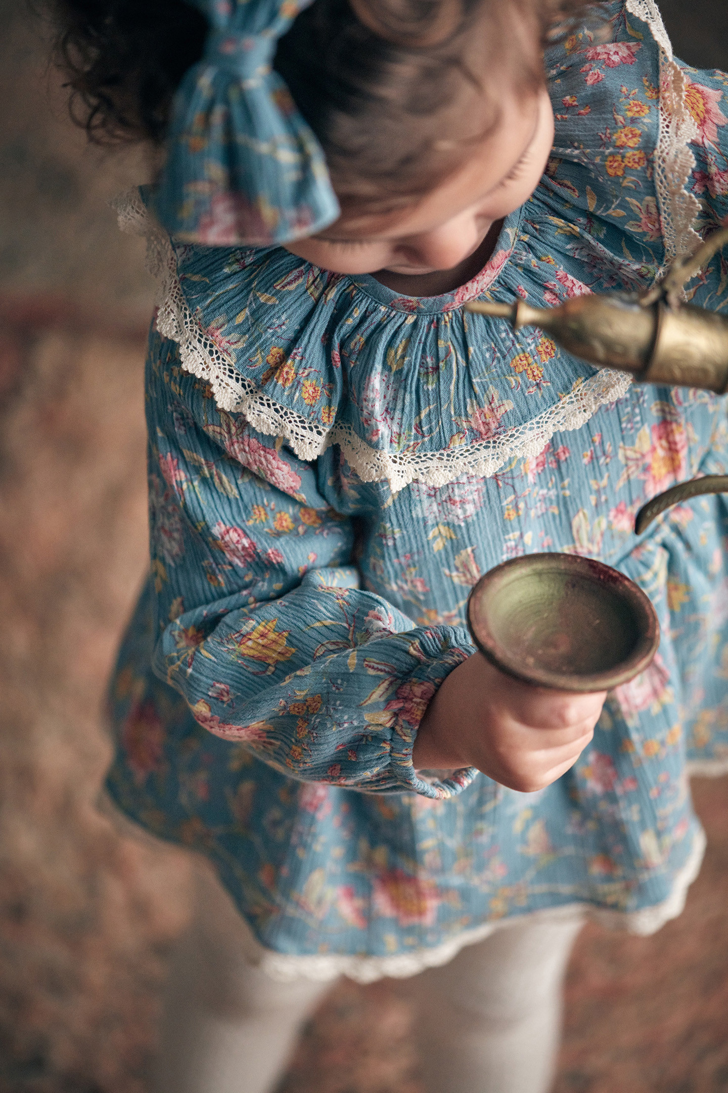 ROMPERS INDIA BLUE ROSA DAMASCENA 3