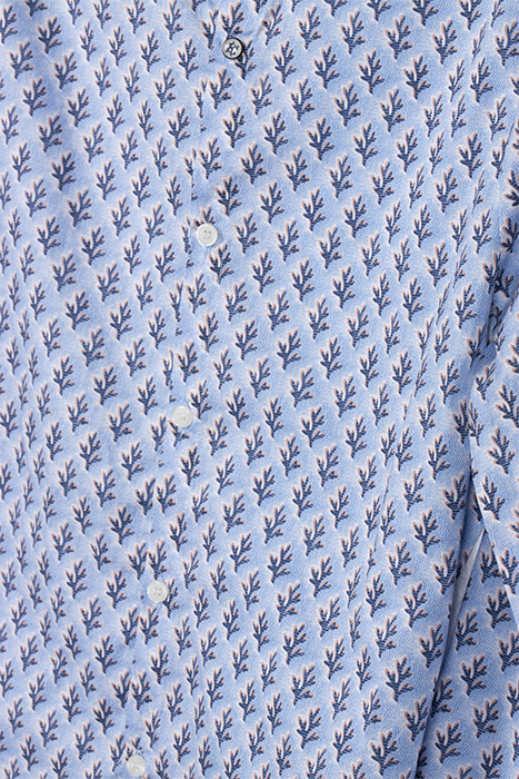 BOYS' BLUE SHIRT WITH CORAL LIBERTY® FABRIC 3