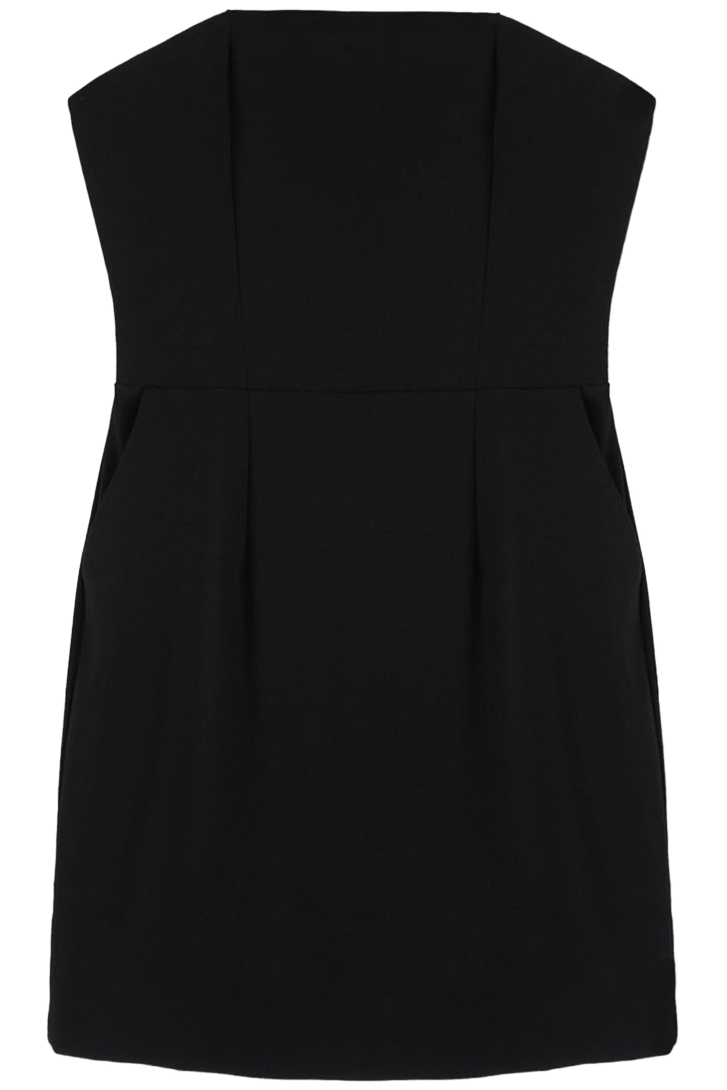 SHORT BUSTIER DRESS WITH JUMBO BOW BLACK 4