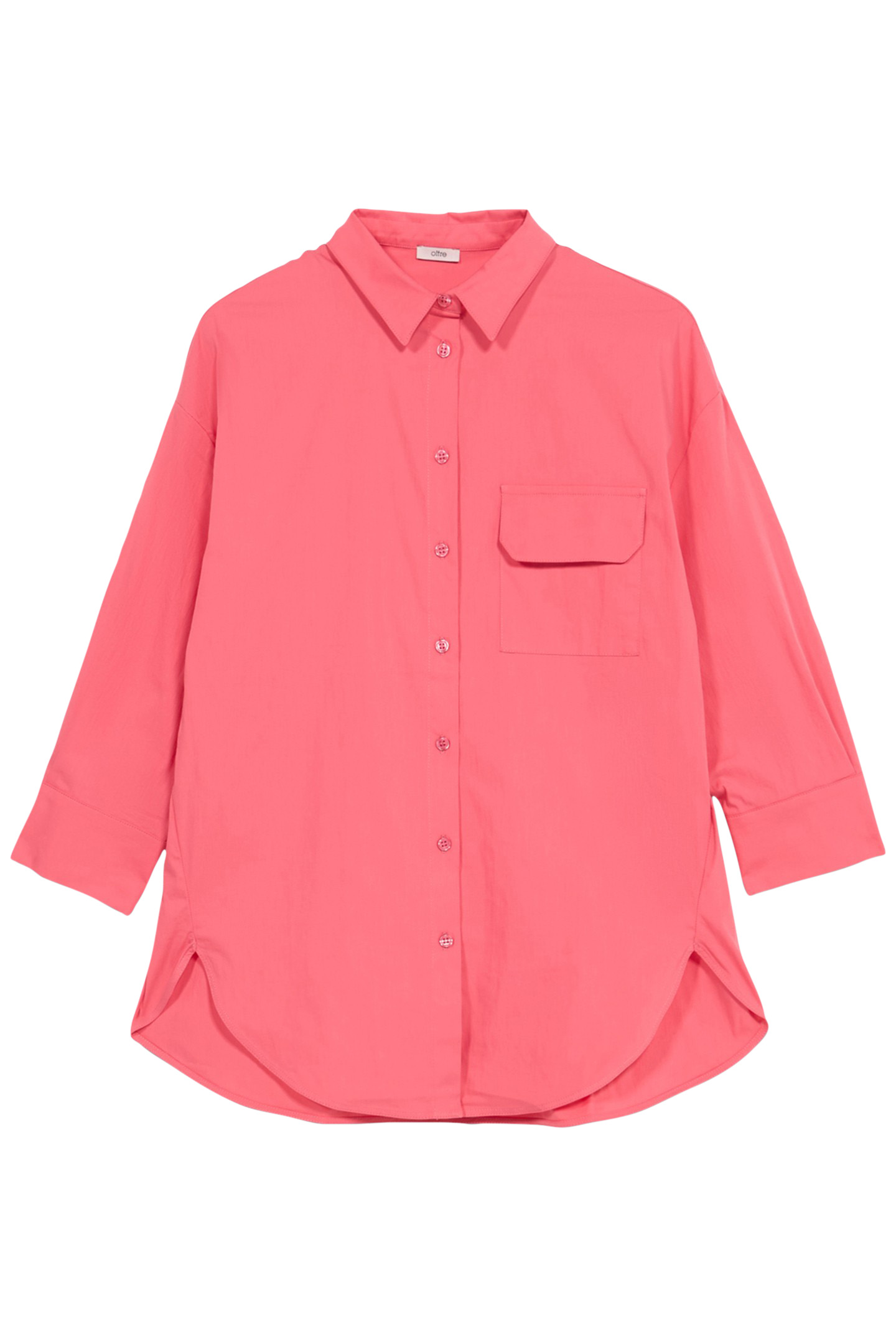 OVERSIZED POPLIN SHIRT RED 3