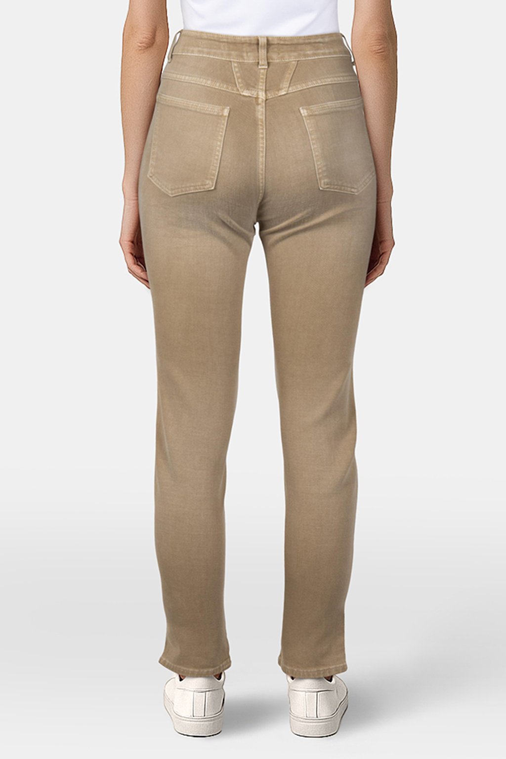 PEDAL PUSHER JEANS BROWN MARBLE 2