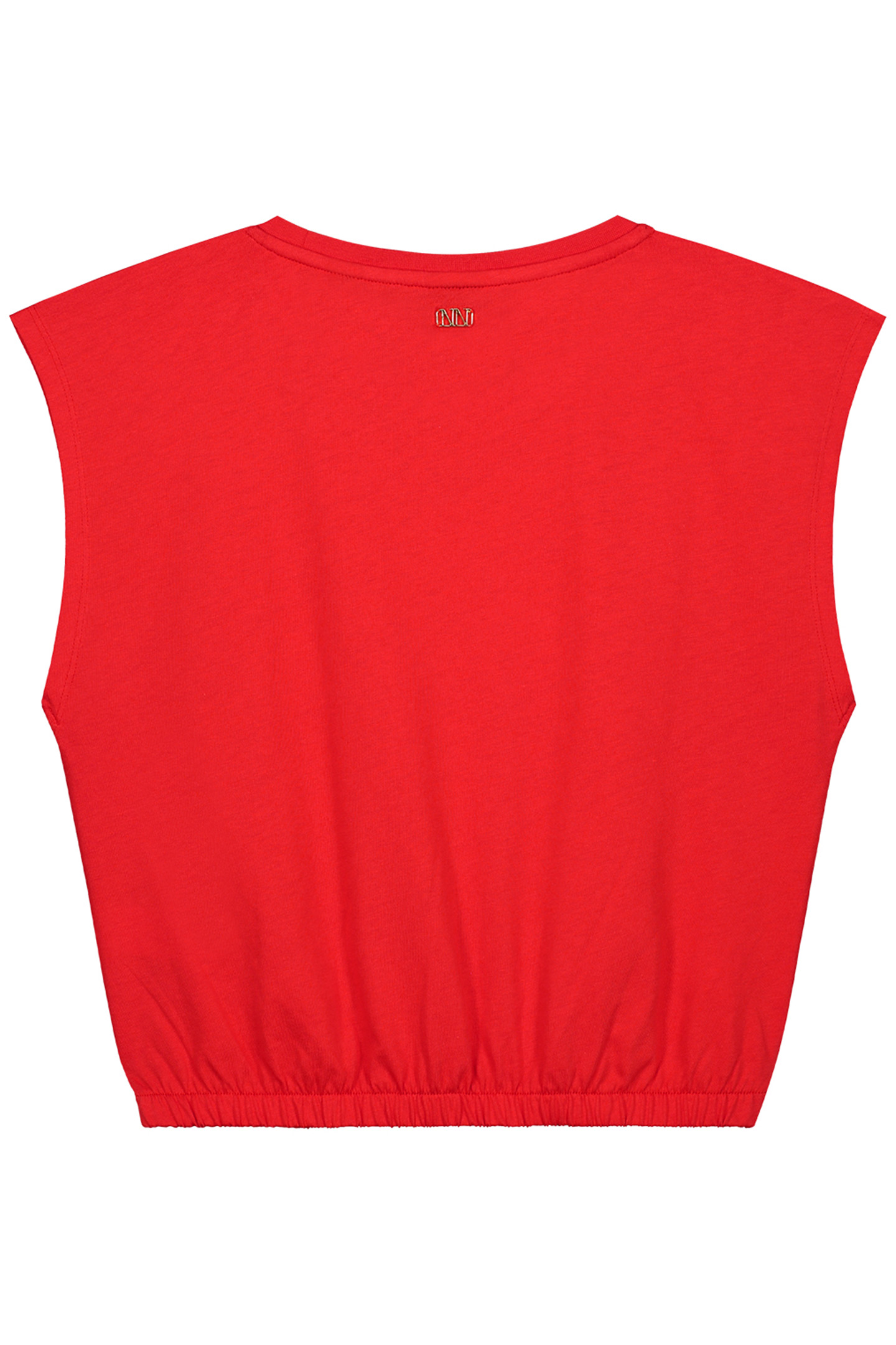 ELASTIC WAIST T-SHIRT CHILI RED 3