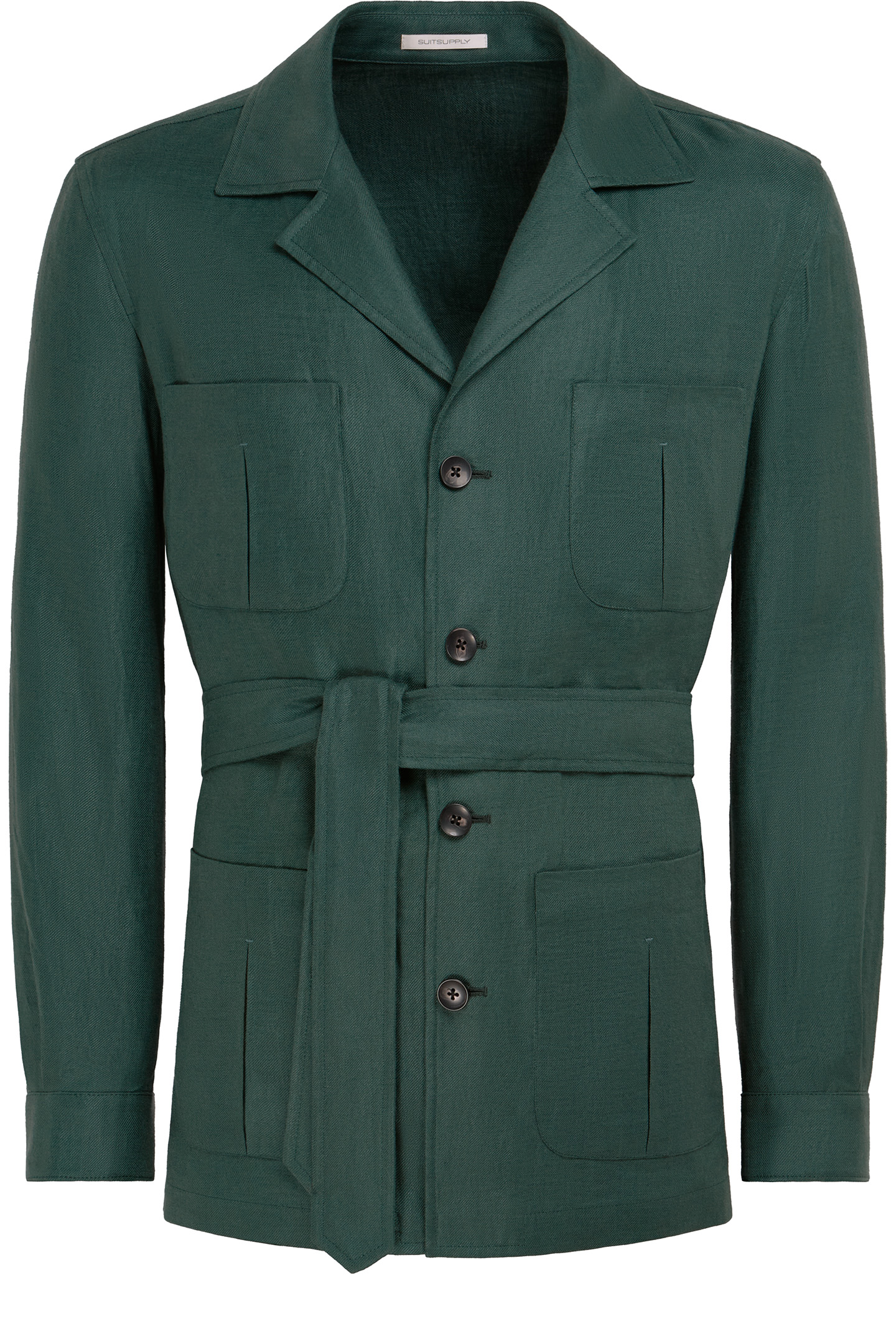 GREEN RELAXED FIT SAFARI JACKET GREEN 4