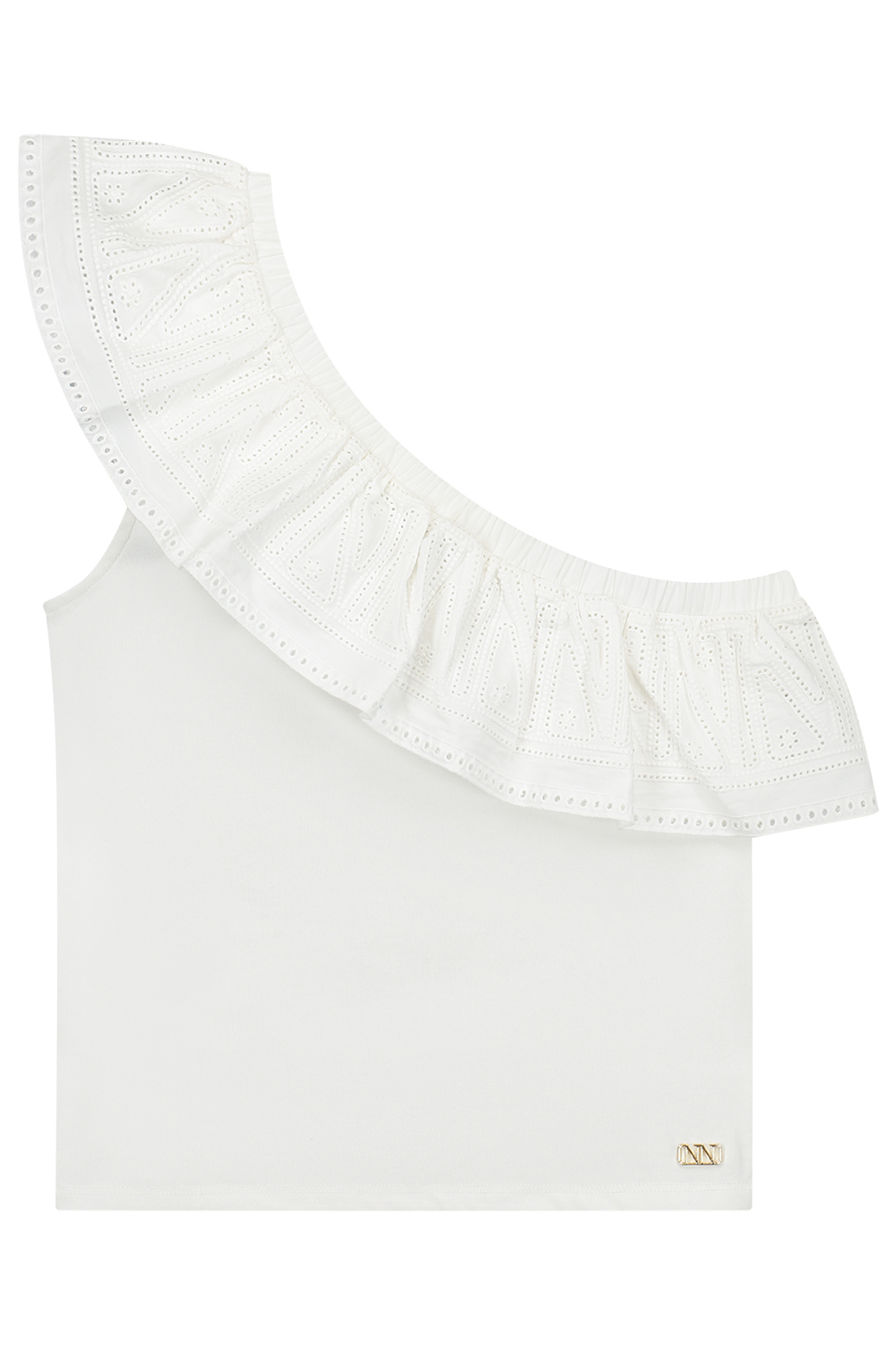 SHANTI ONE SHOULDER TOP OFF WHITE 2