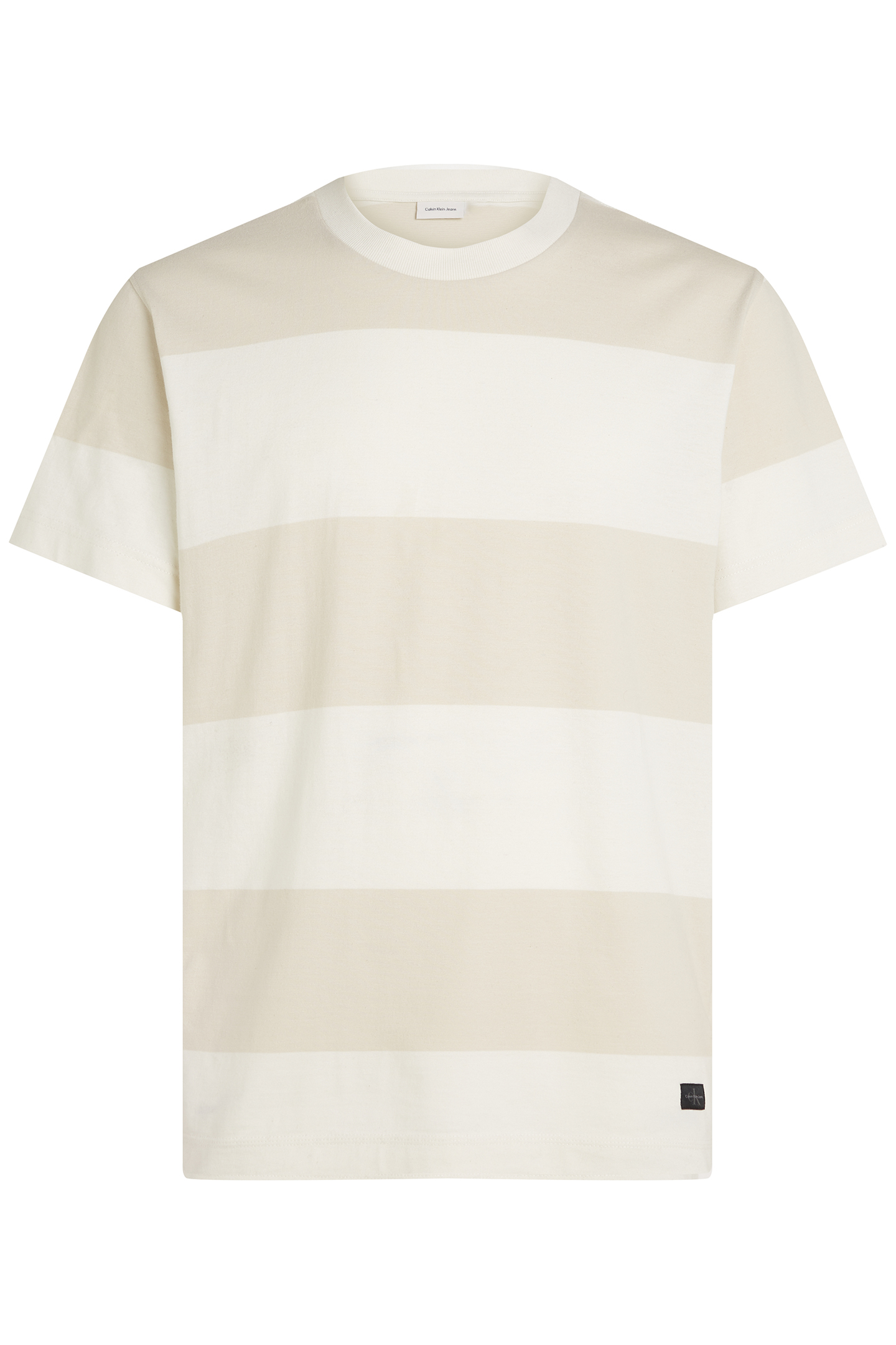 WOVEN LABEL REGULAR T-SHIRT MOONBEAM/IVORY 4