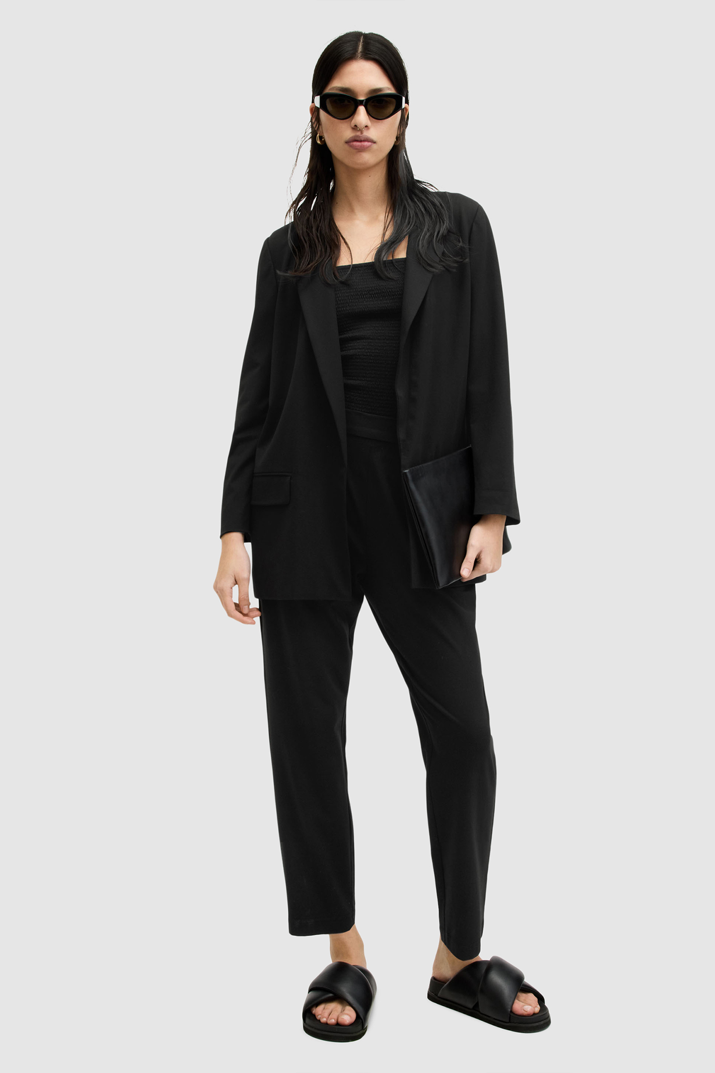 ALEIDA JERSEY BLAZER BLACK 5