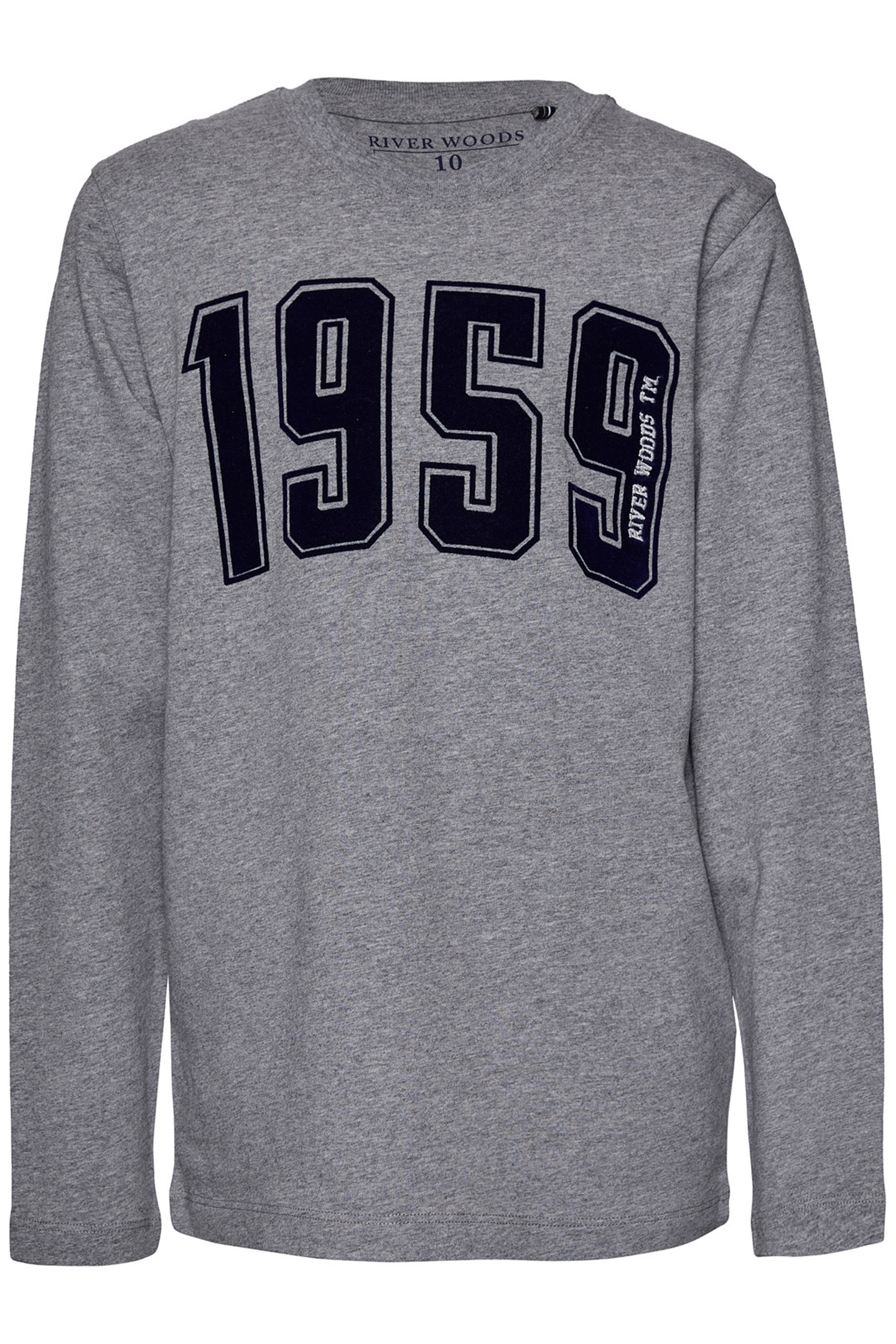 BASIC ROUND NECK T-SHIRT IN GREY 1