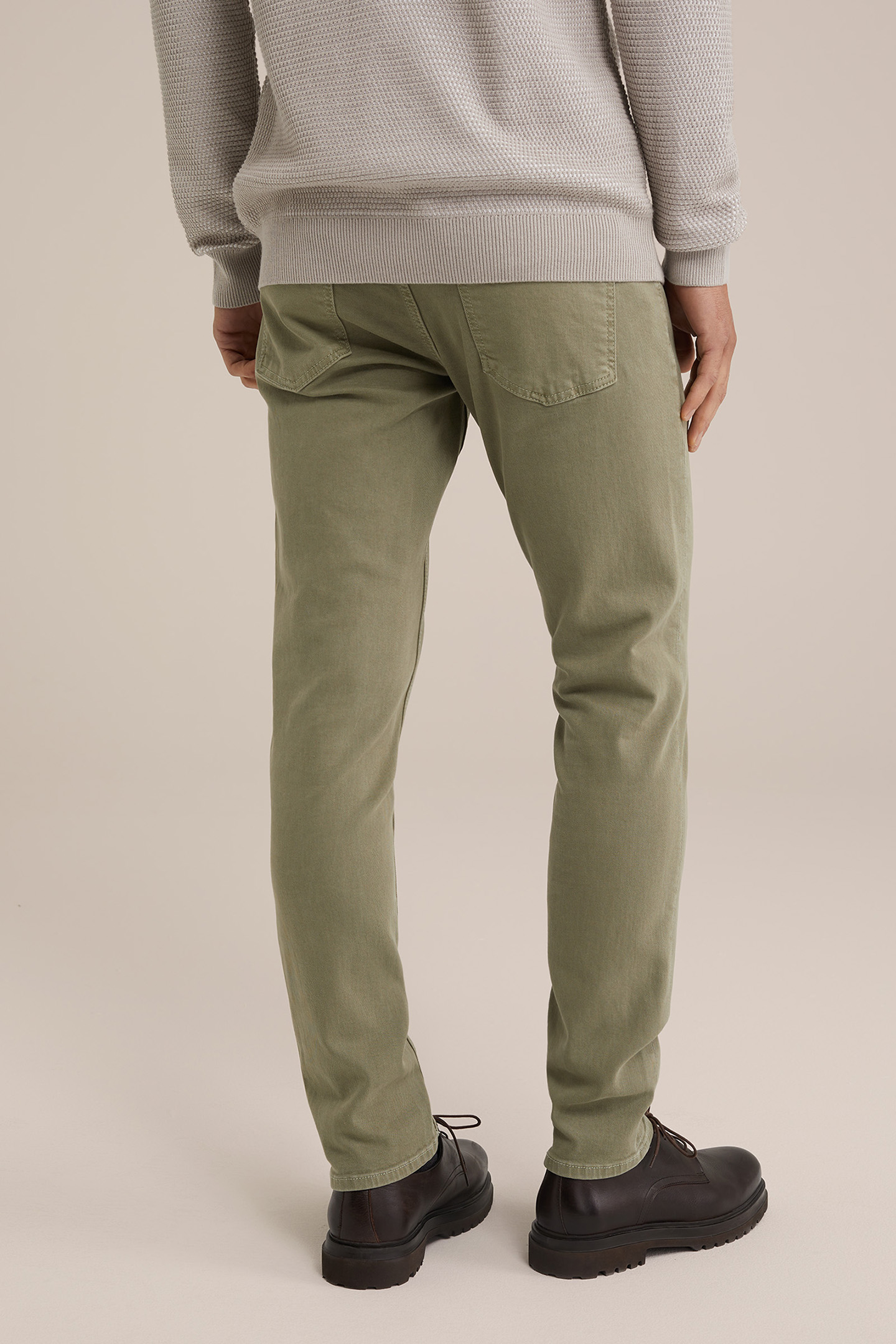 5-POCKET MID WAIST OLIVE GREEN 2