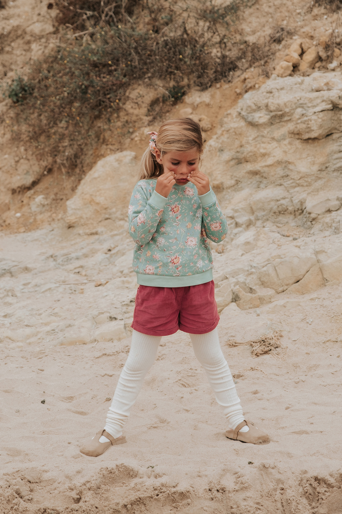 SWEATSHIRT KYRA BLUE ROSA DAMASCENA 2