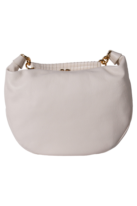LEATHER MEDIUM SHOULDER BAG IN WHITE 3