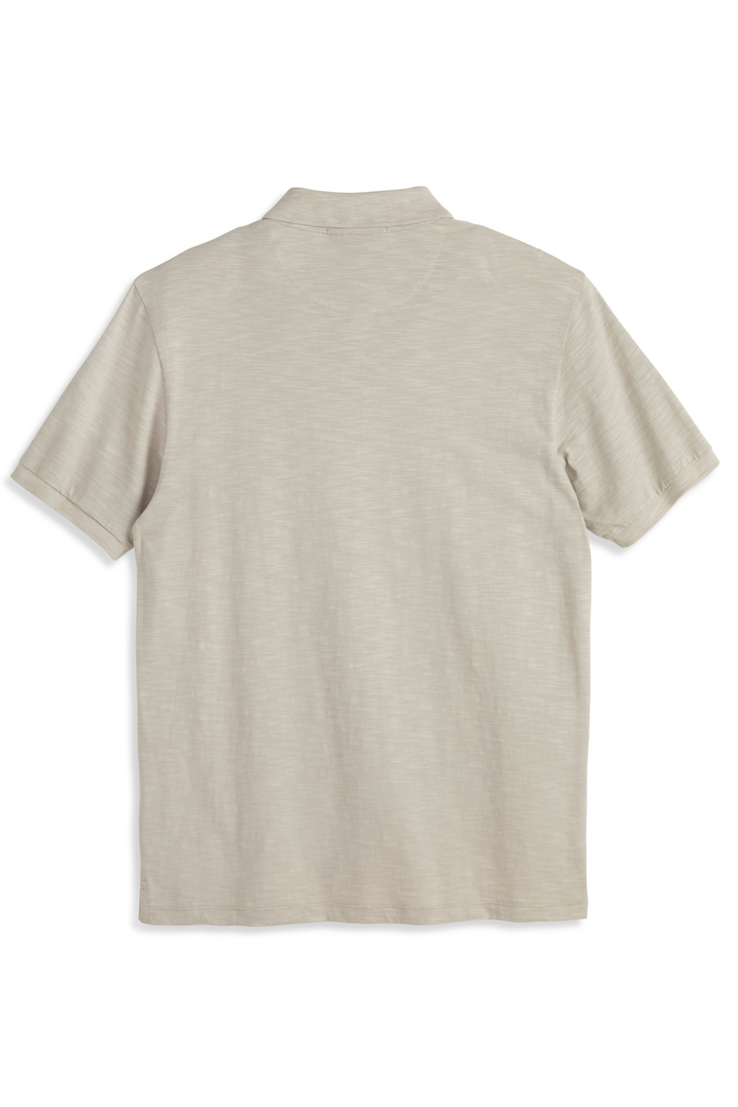 SS PANEL WASHED SLUB POLO GREY/GREY 2